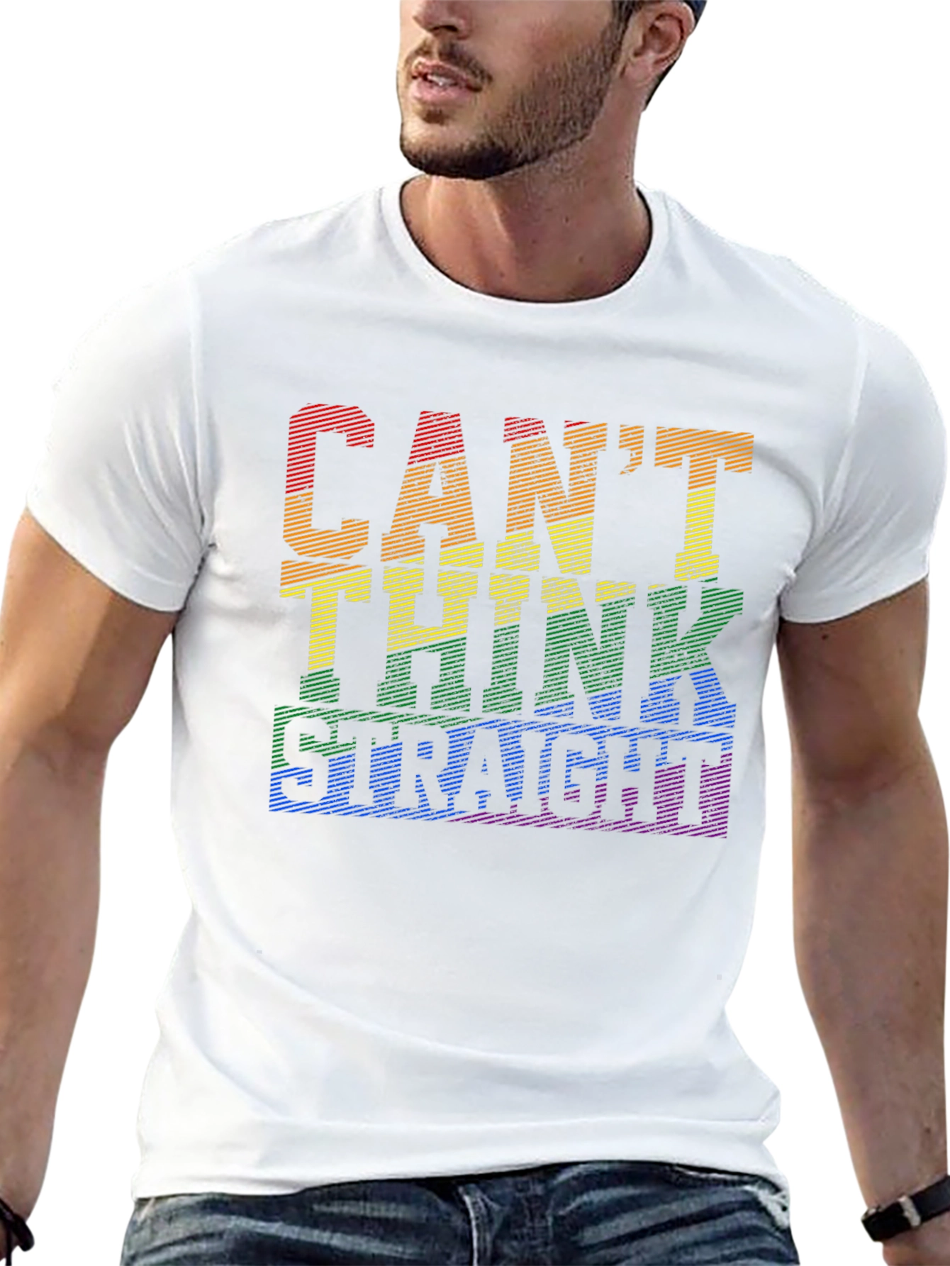 Cant Think Straight LGBT Pride T-Shirt
