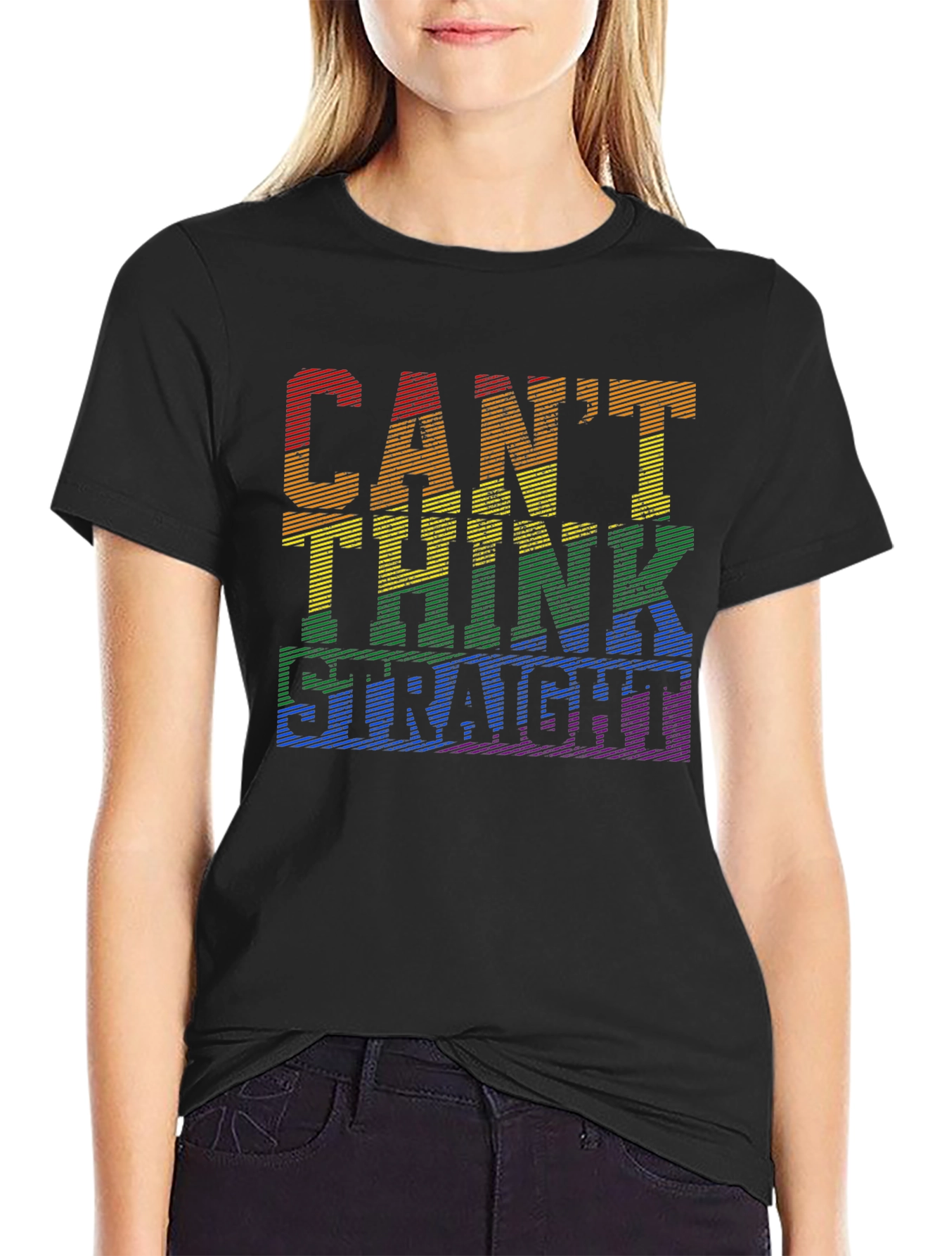 Cant Think Straight LGBT Pride T-Shirt