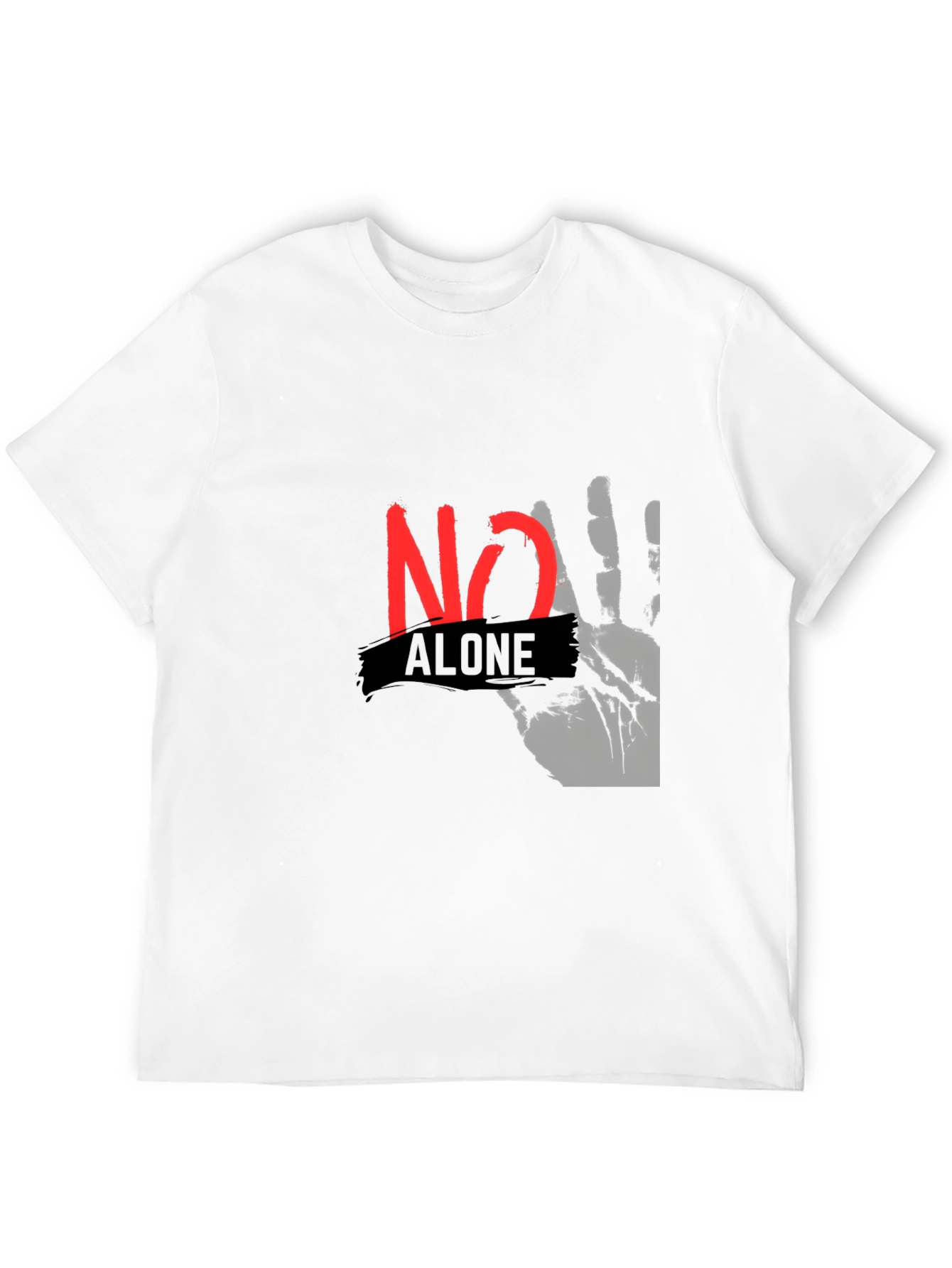 No Alone Graphic Tee - Empowering T-Shirt