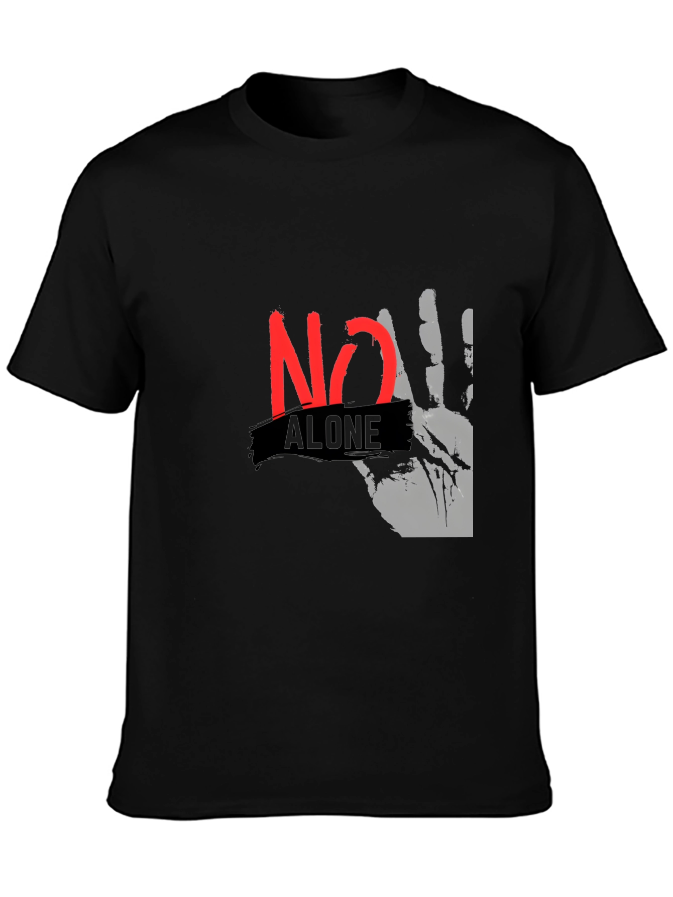 No Alone Graphic Tee - Empowering T-Shirt