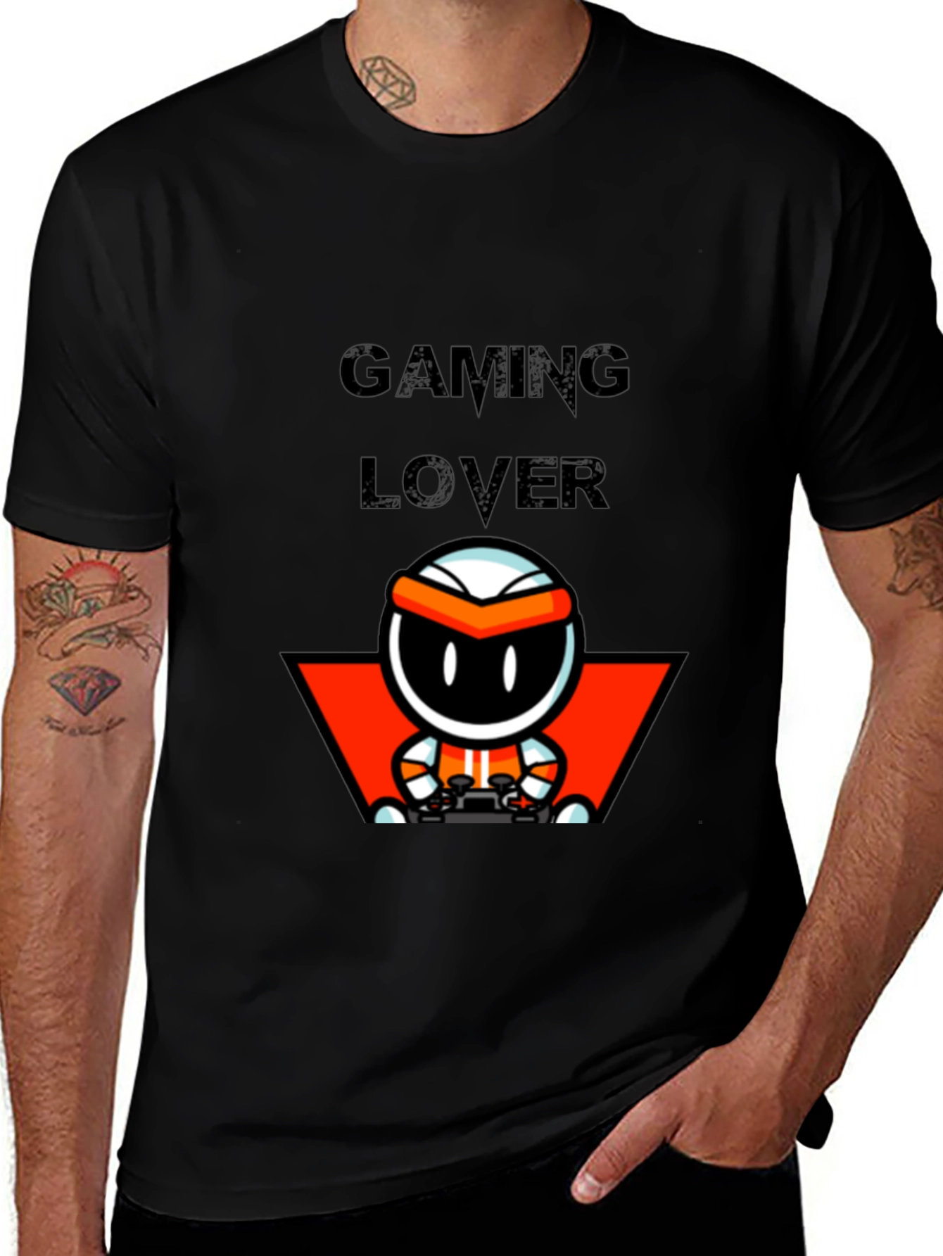 Gaming Lover T-Shirt - Black Cotton Tee