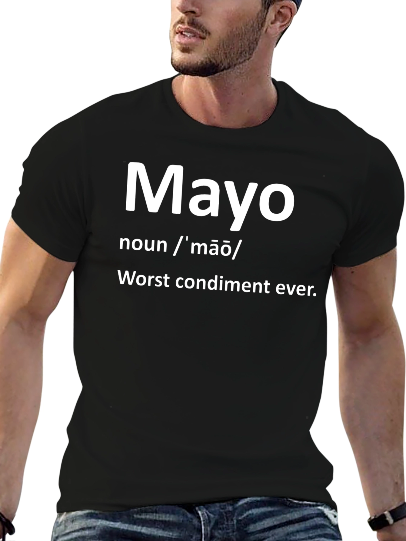 Mayo Definition Funny Black T-Shirt