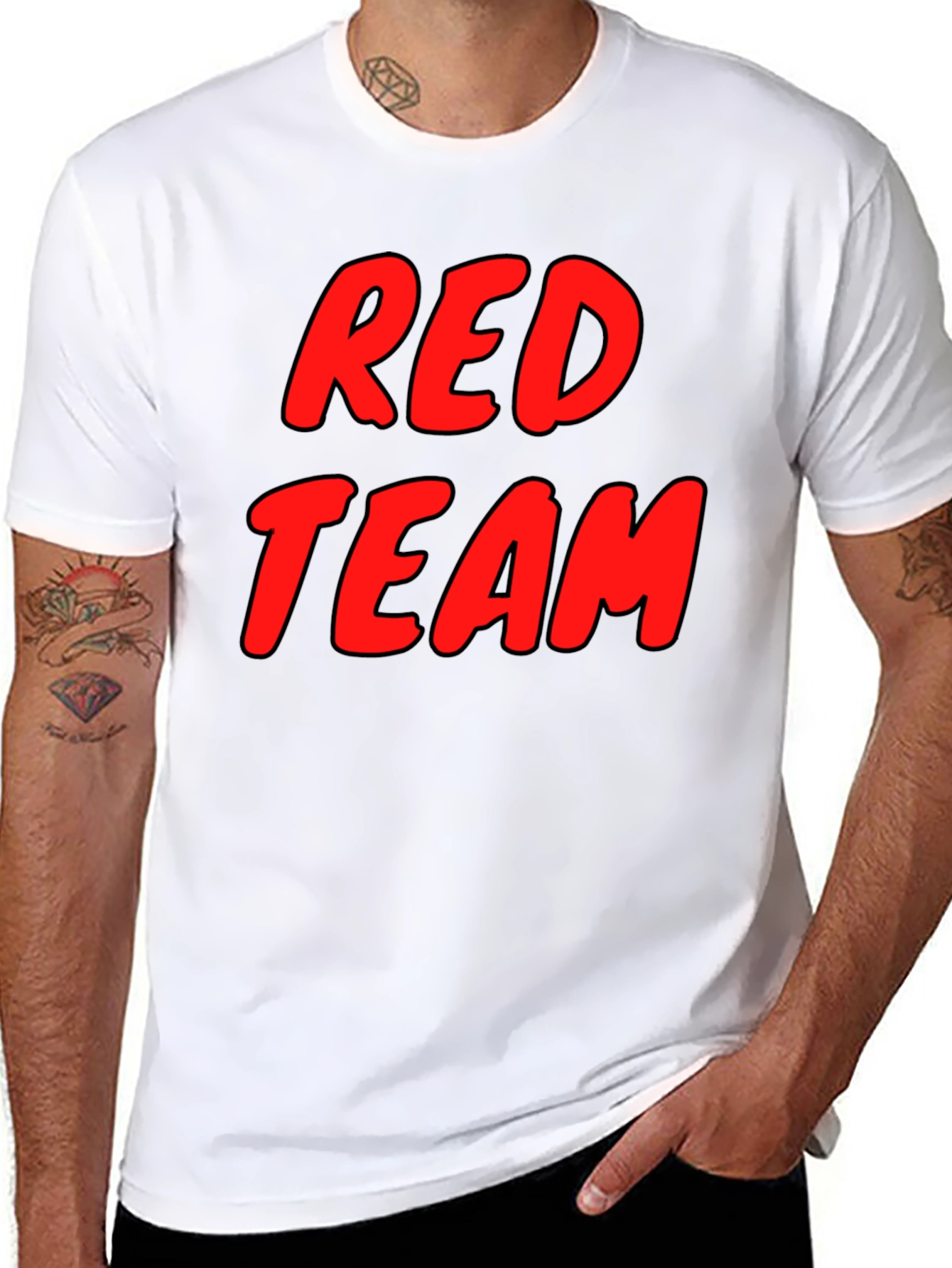 Red Team Graphic Tee - Soft Cotton Blend