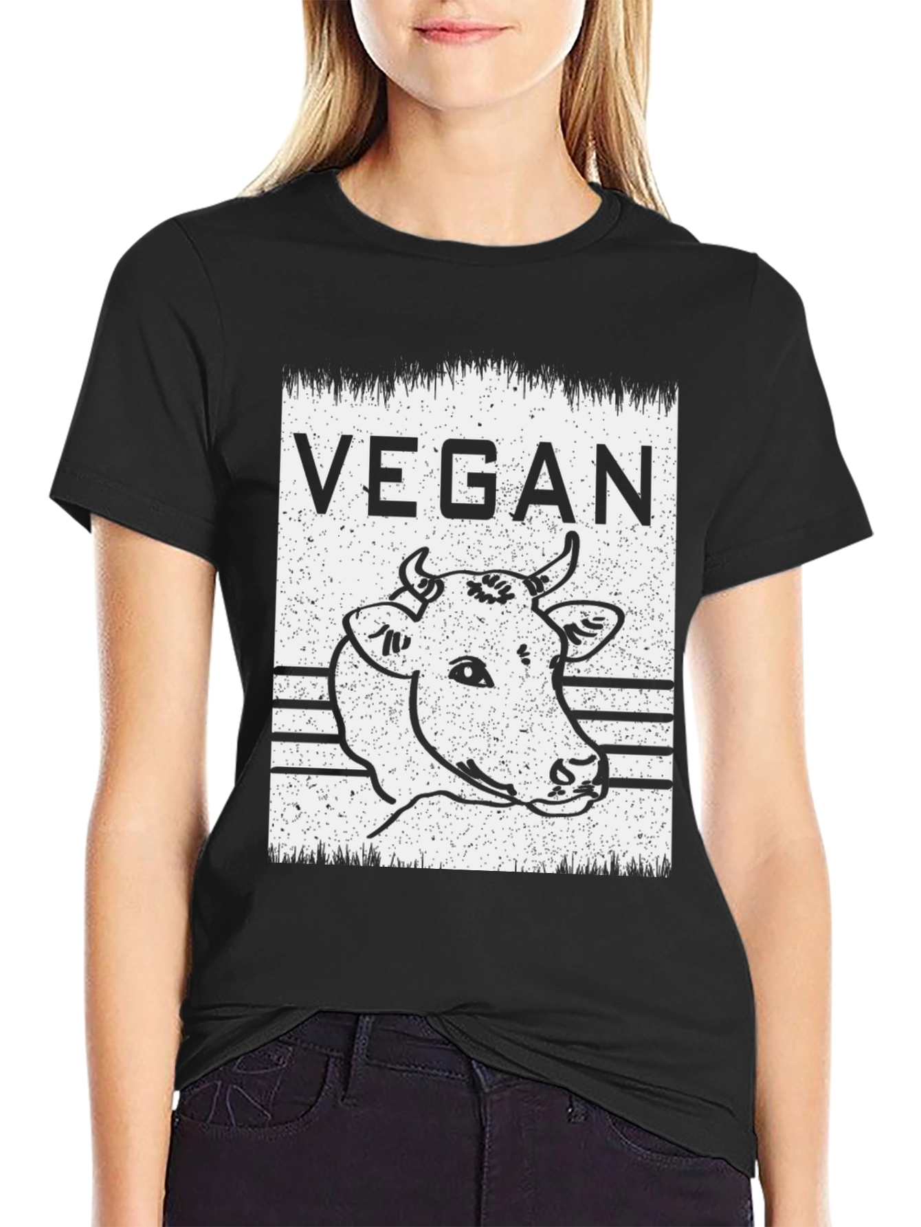 Vegan Cow Graphic T-Shirt