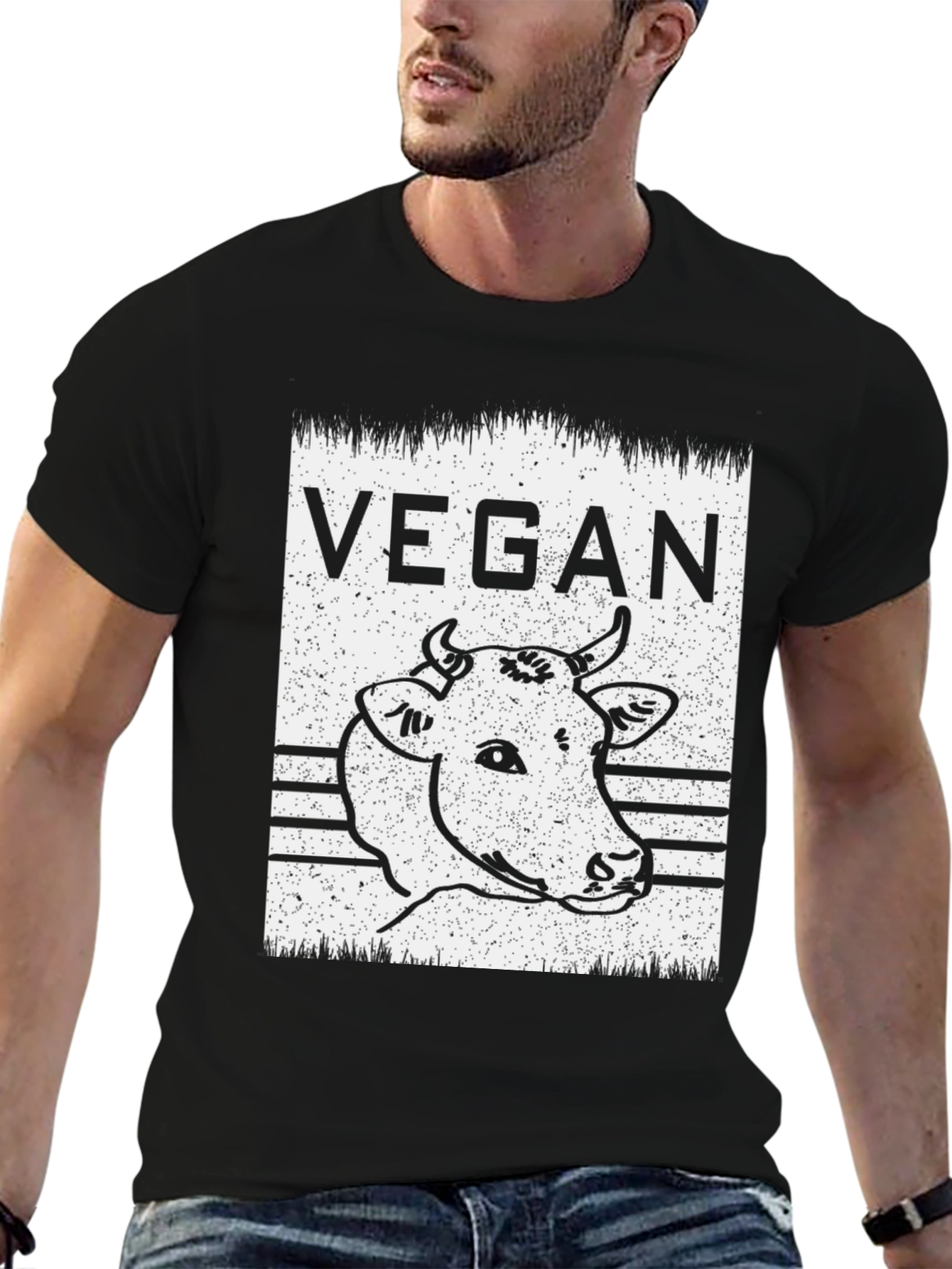 Vegan Cow Graphic T-Shirt