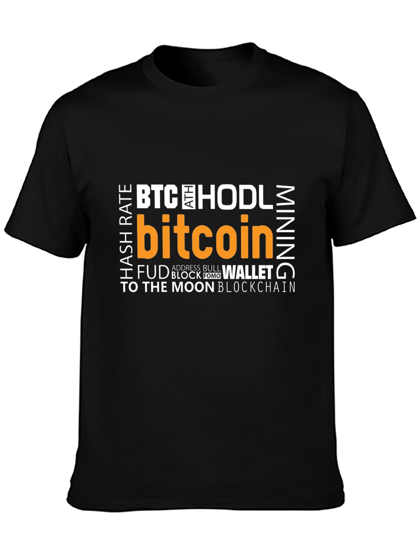 Bitcoin Crypto T-Shirt - HODL BTC Mining - Black