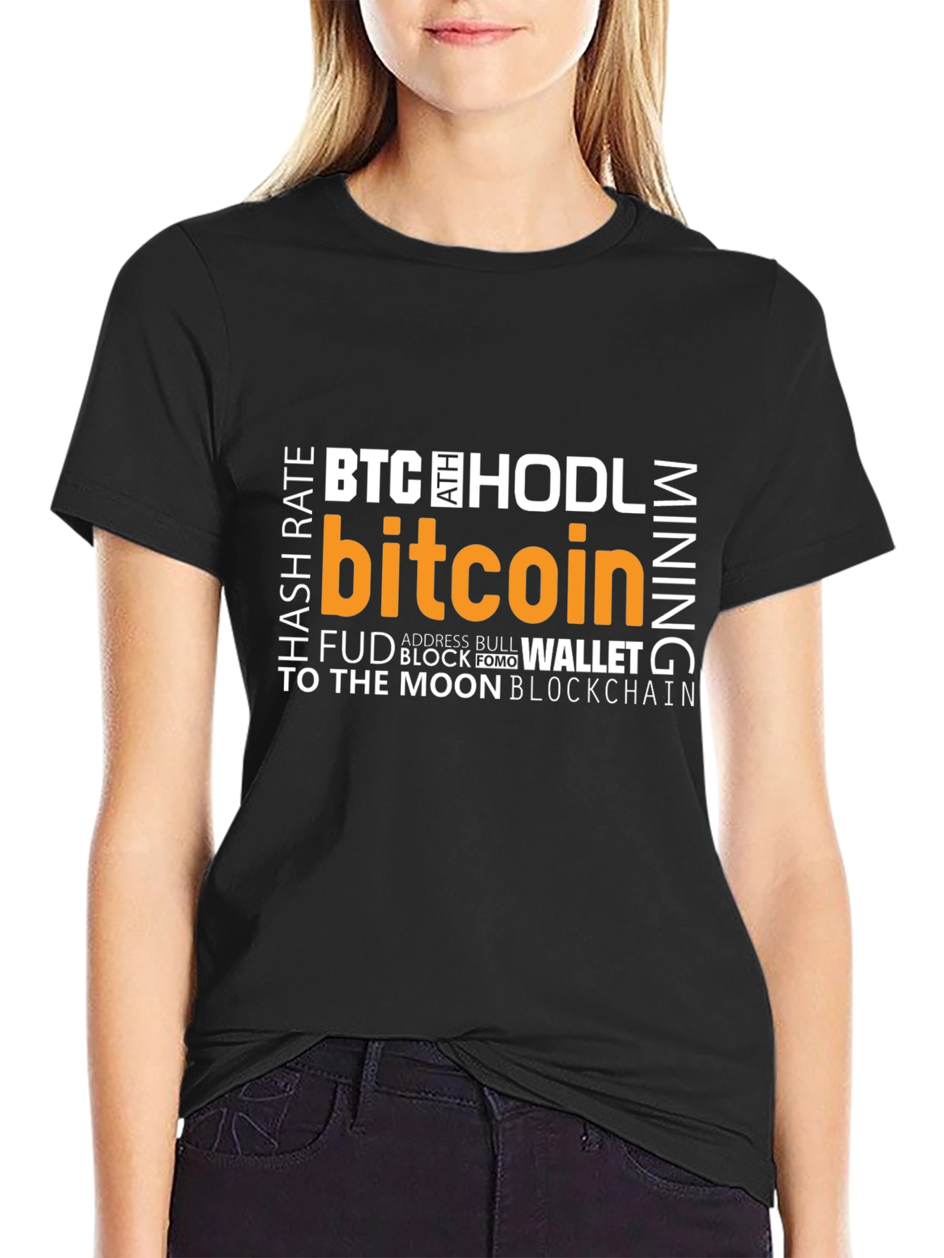 Bitcoin Crypto T-Shirt - HODL BTC Mining - Black