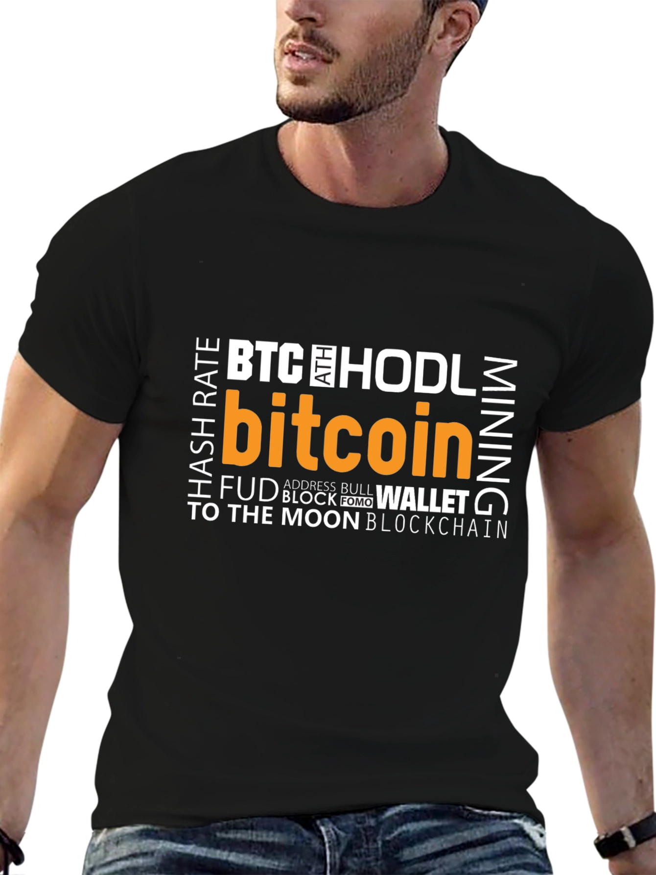Bitcoin Crypto T-Shirt - HODL BTC Mining - Black