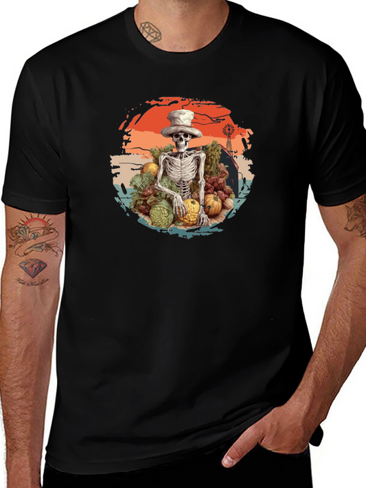 Harvest Skeleton Graphic T-Shirt
