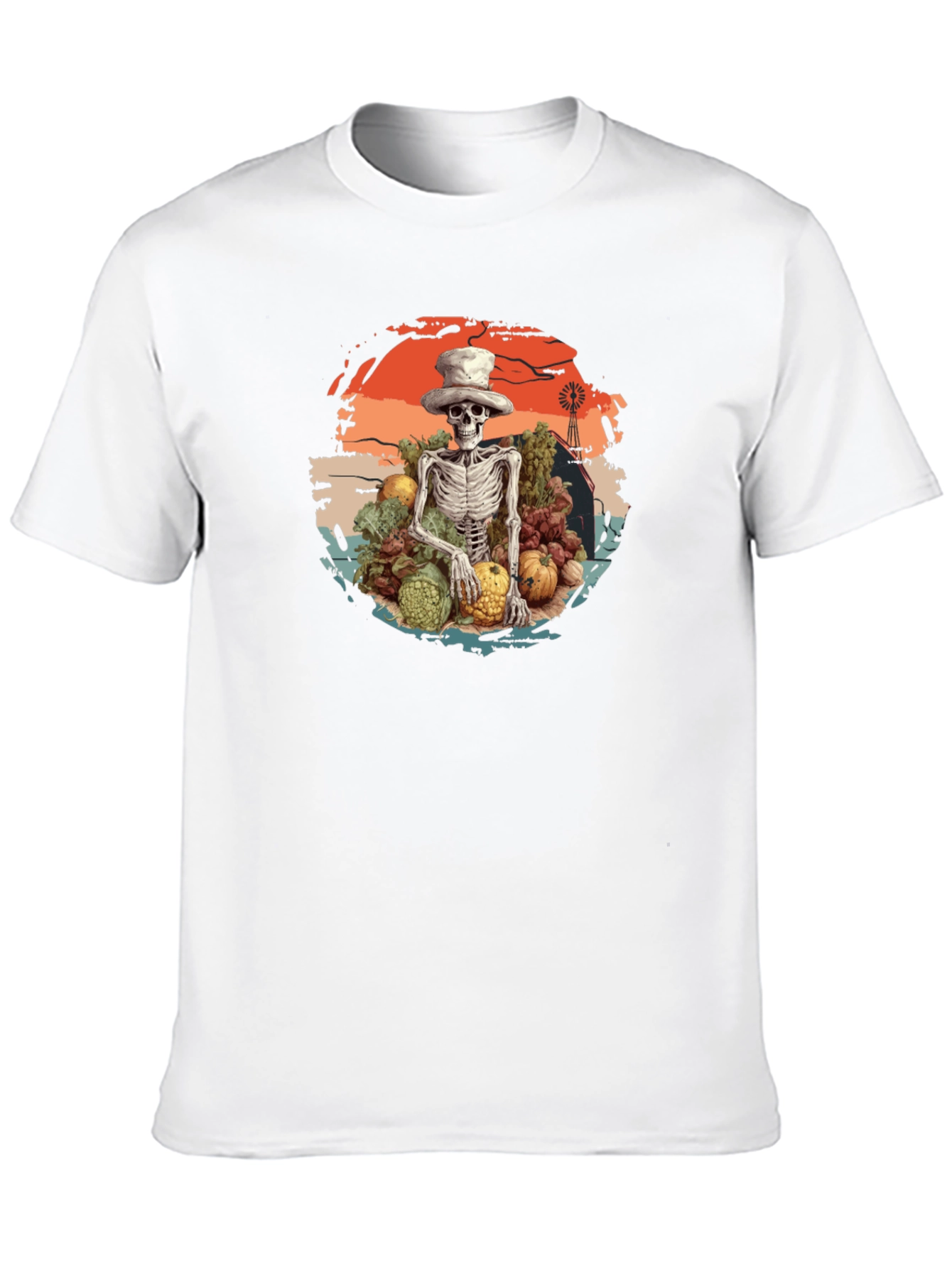 Harvest Skeleton Graphic T-Shirt