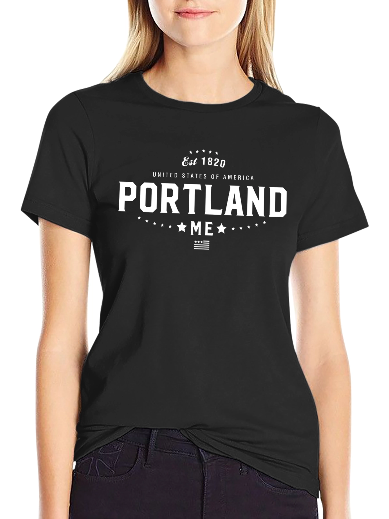 Portland Maine Est 1820 Graphic T-Shirt