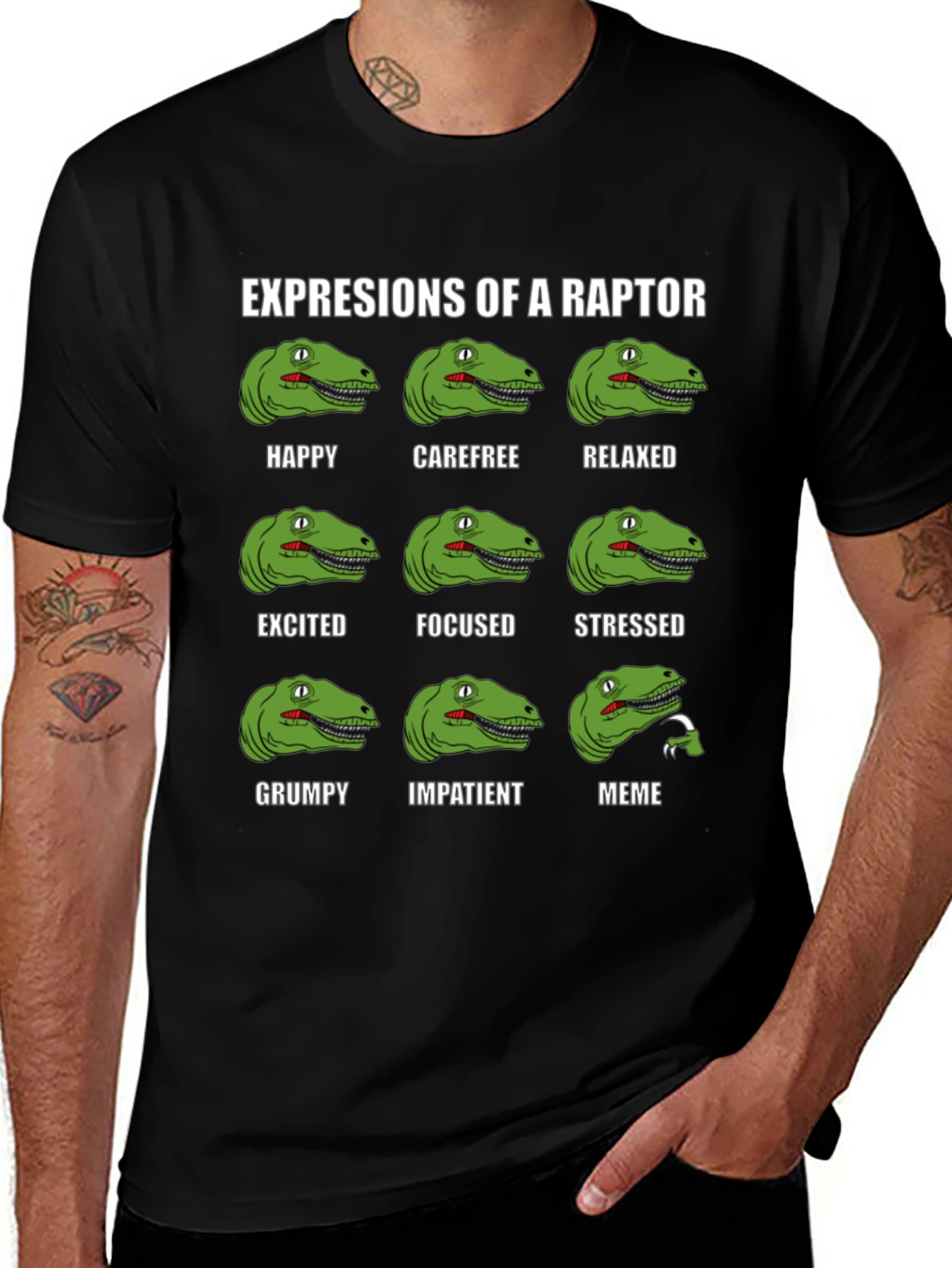 Expressions of a Raptor T-Shirt