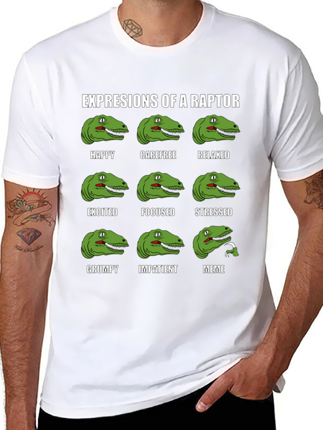 Expressions of a Raptor T-Shirt
