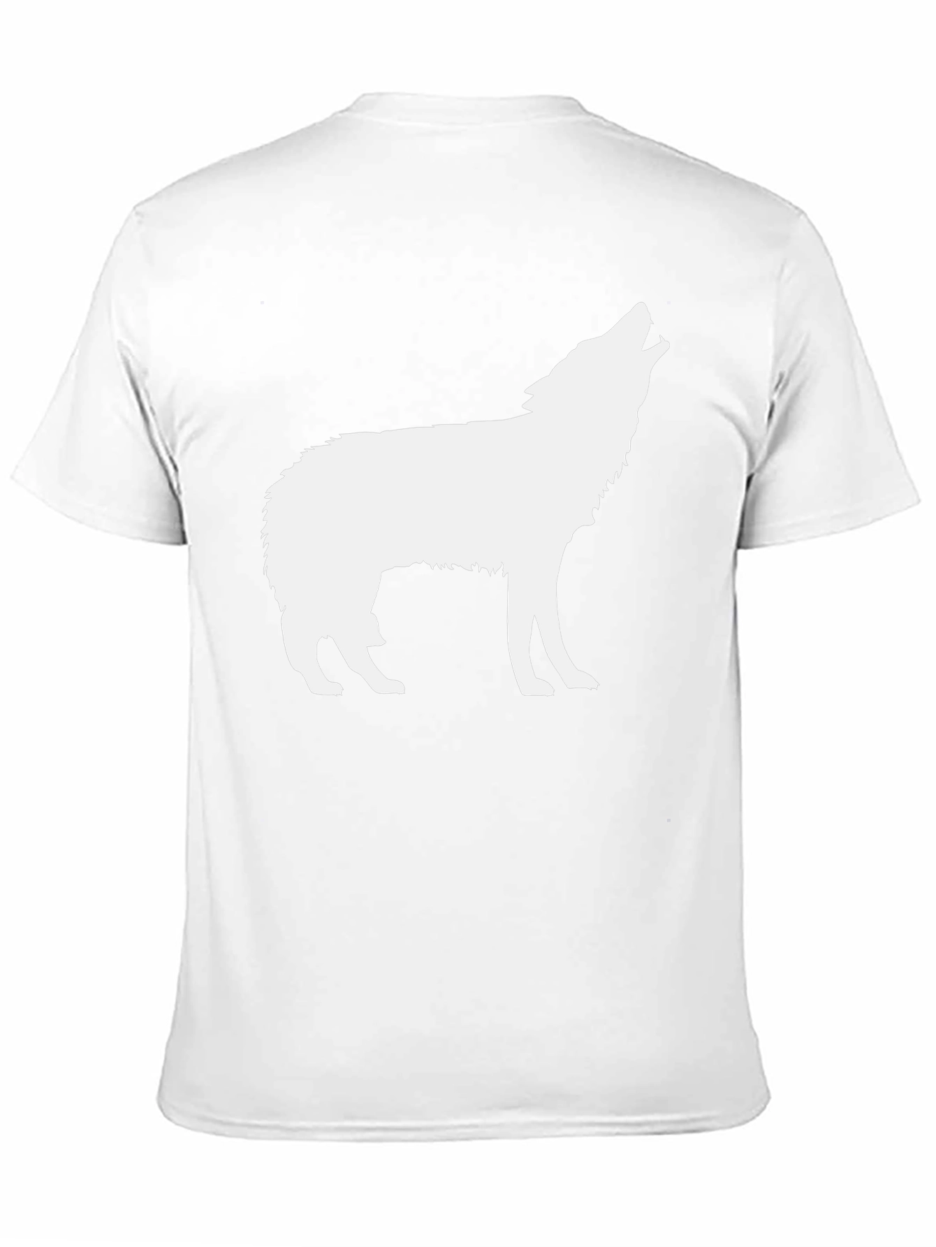 Black Wolf Silhouette Graphic T-Shirt