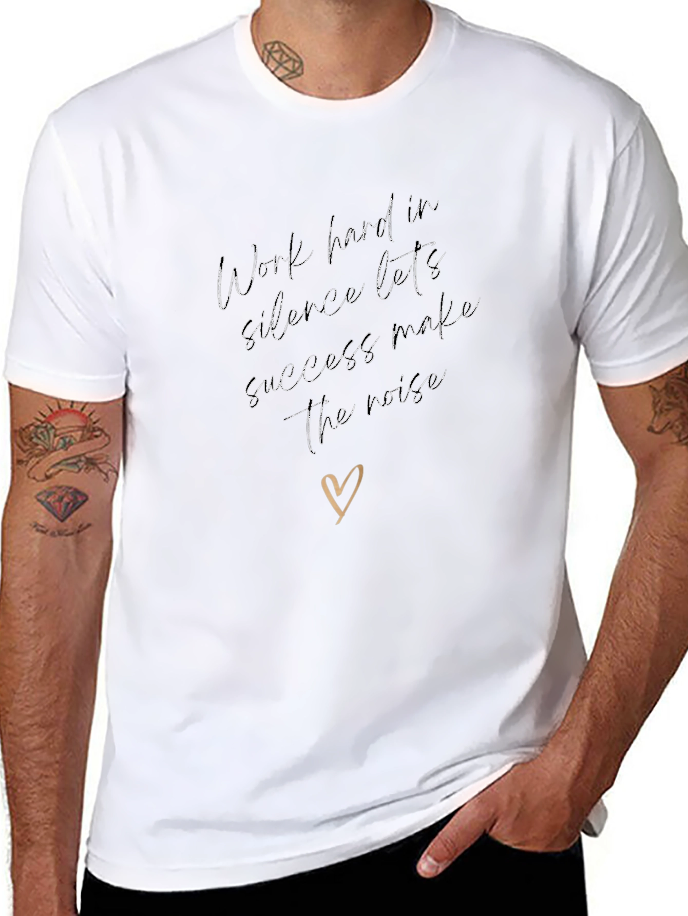 Work Hard in Silence Graphic Tee