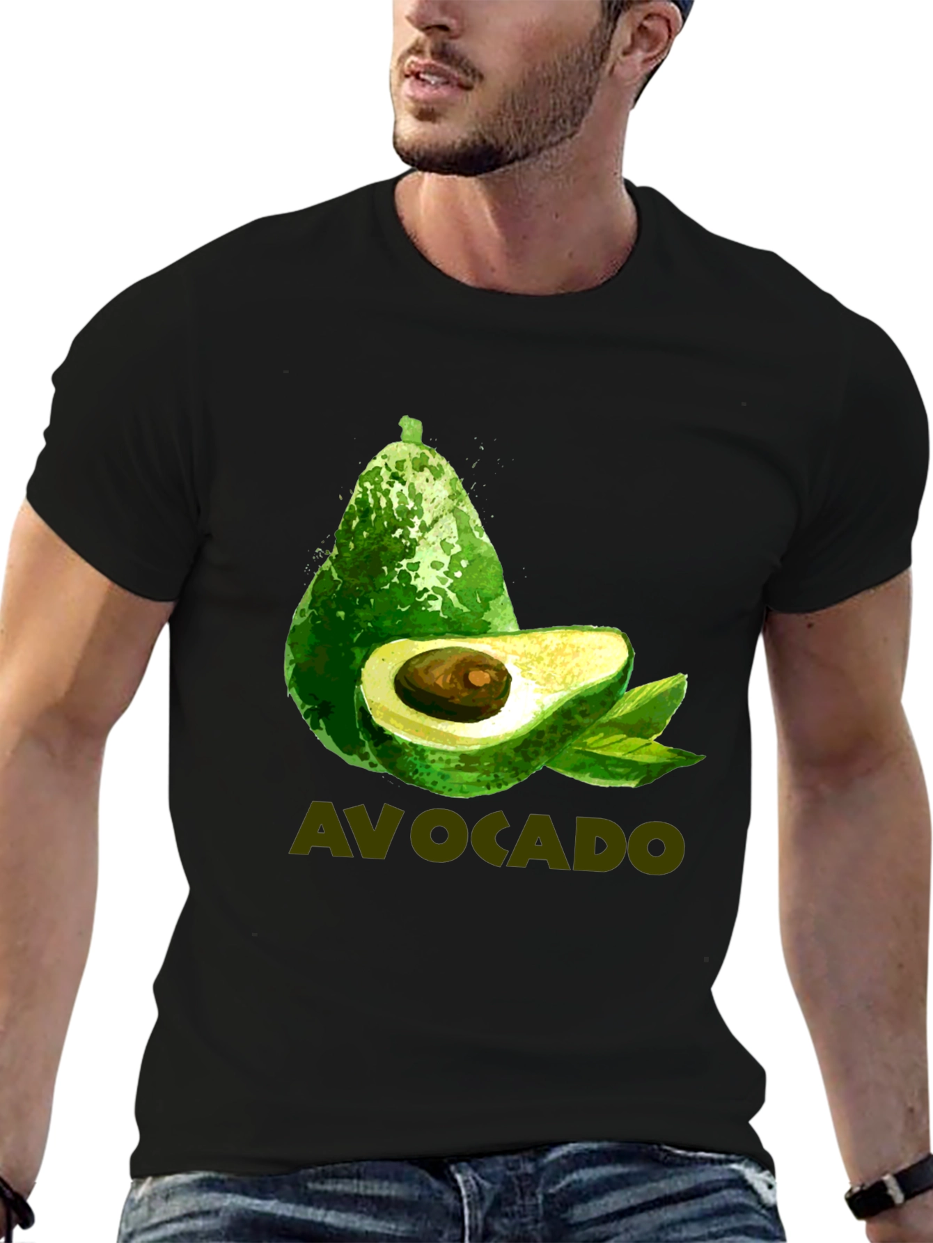 Avocado T-Shirt - Trendy Green Fruit Design