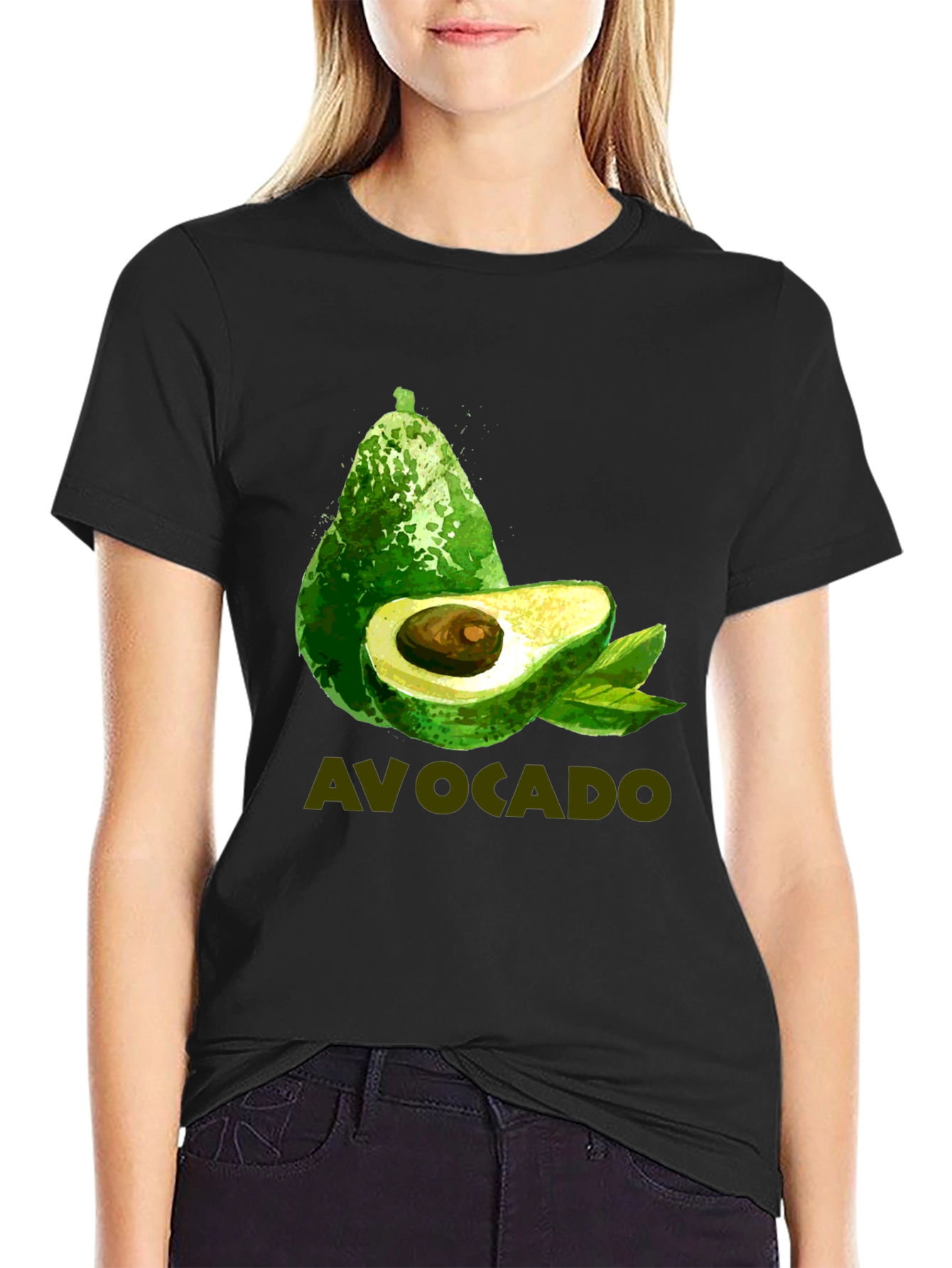 Avocado T-Shirt - Trendy Green Fruit Design