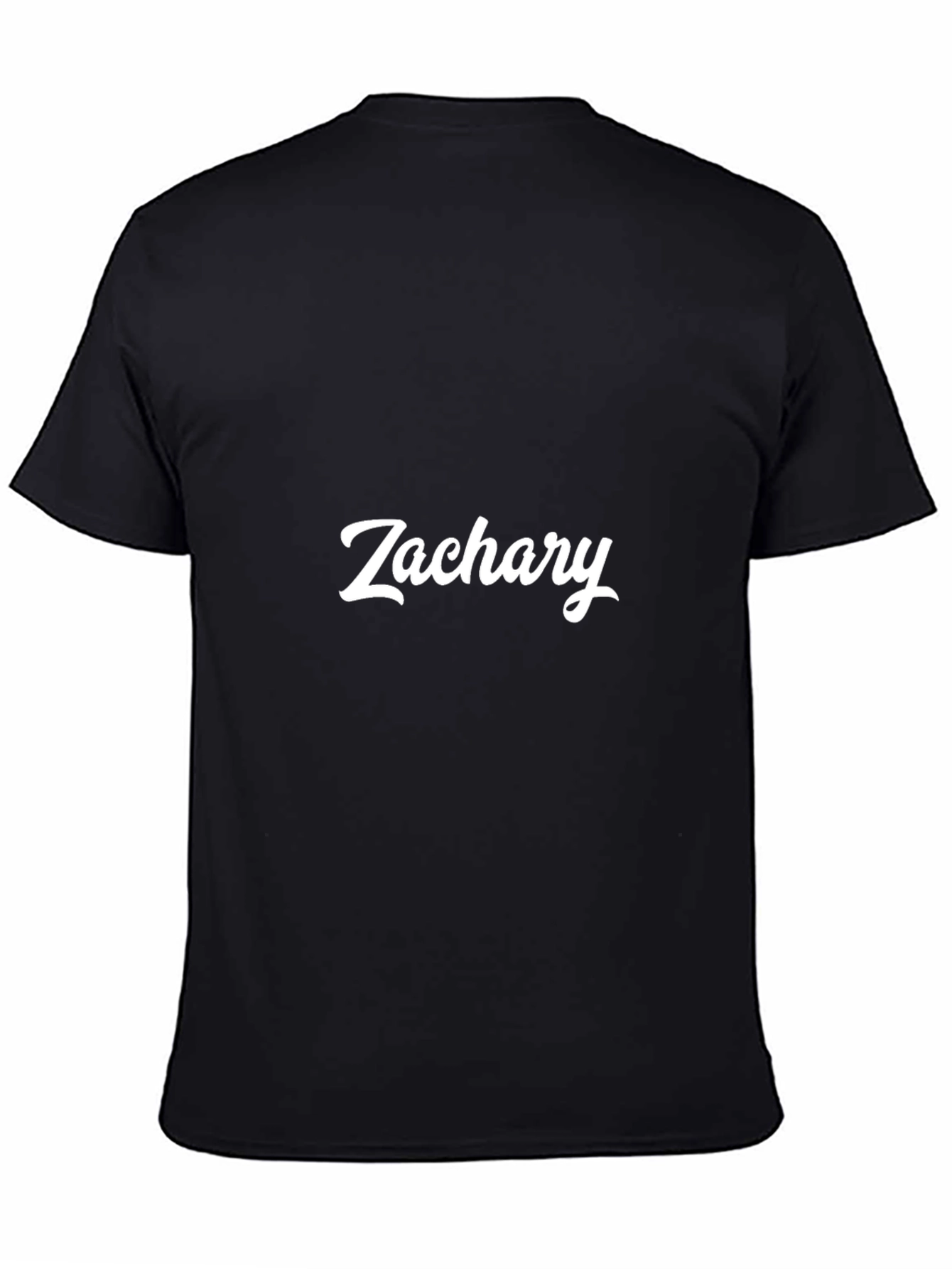 Personalized Zachary Black T-Shirt