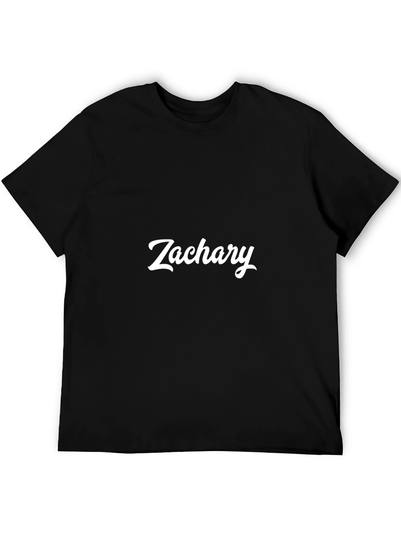 Personalized Zachary Black T-Shirt
