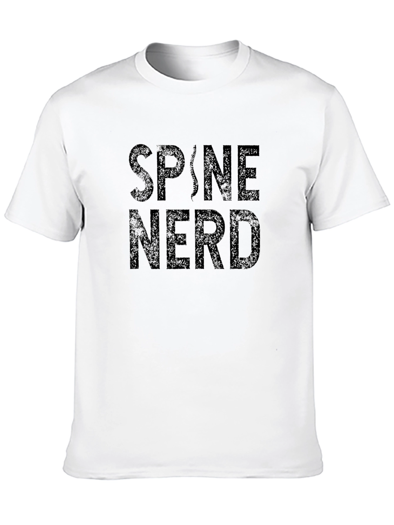 Spine Nerd Graphic Black T-Shirt