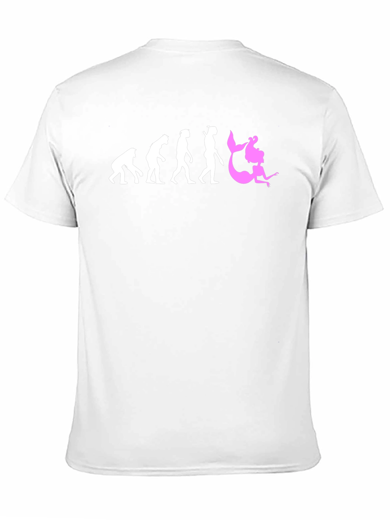 Evolution of Mermaid T-Shirt - Black Cotton