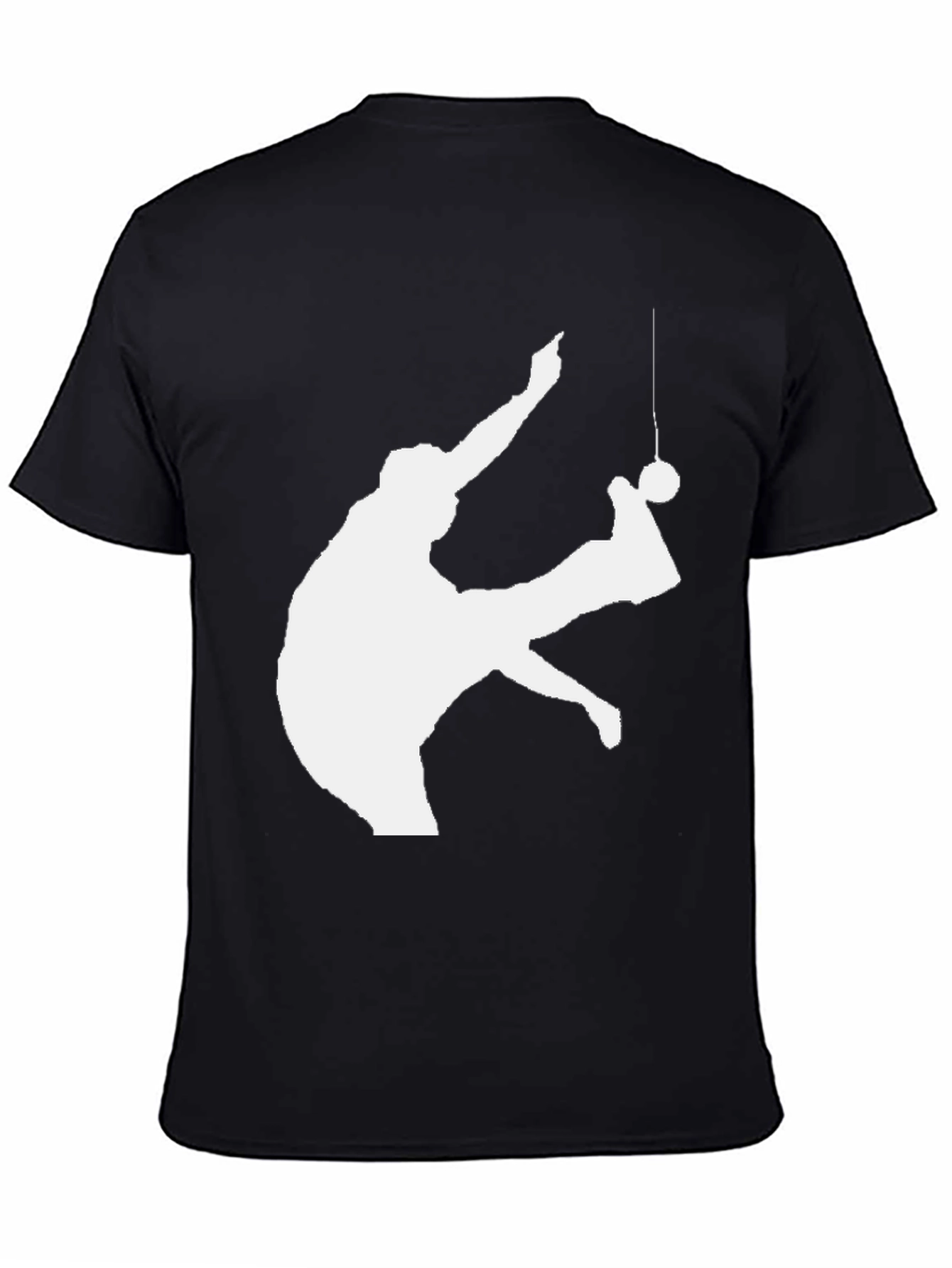 Retro Gymnast Silhouette Black T-Shirt