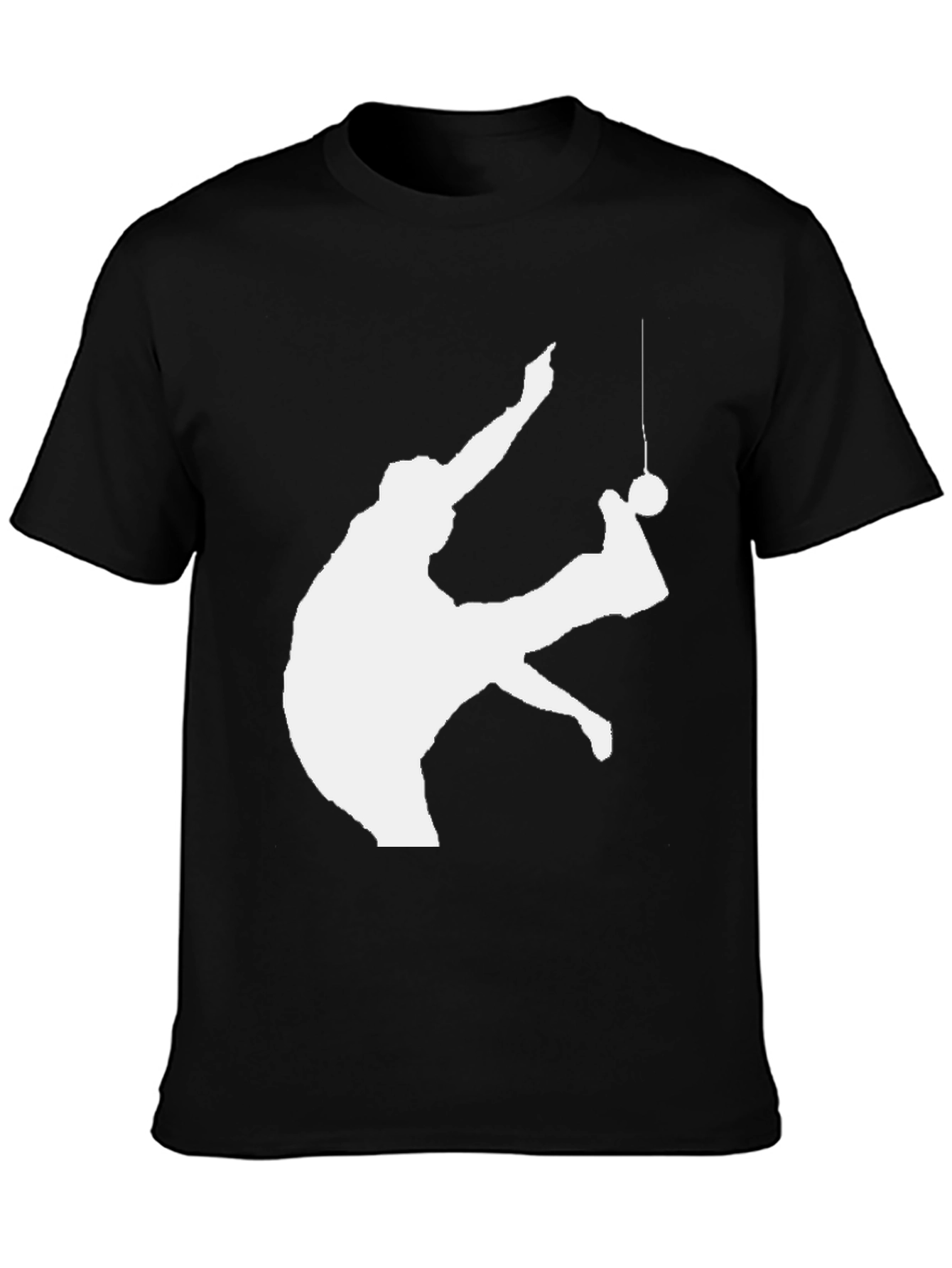 Retro Gymnast Silhouette Black T-Shirt