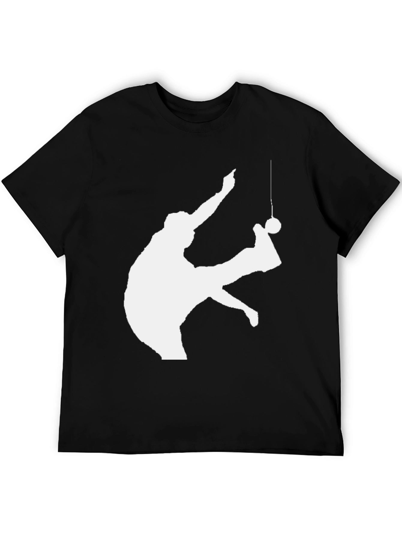 Retro Gymnast Silhouette Black T-Shirt