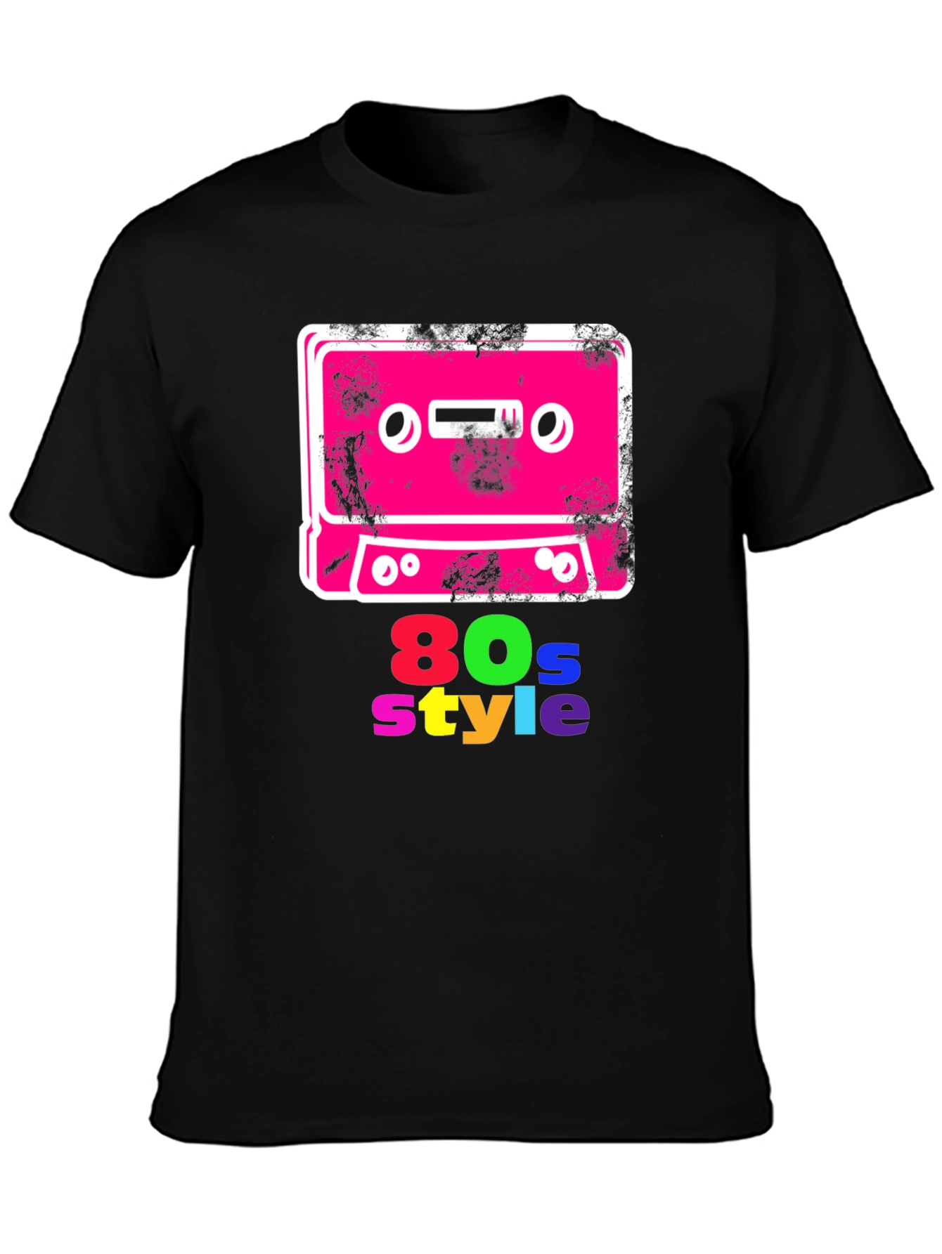 Retro 80s Style Cassette Tape Graphic T-Shirt