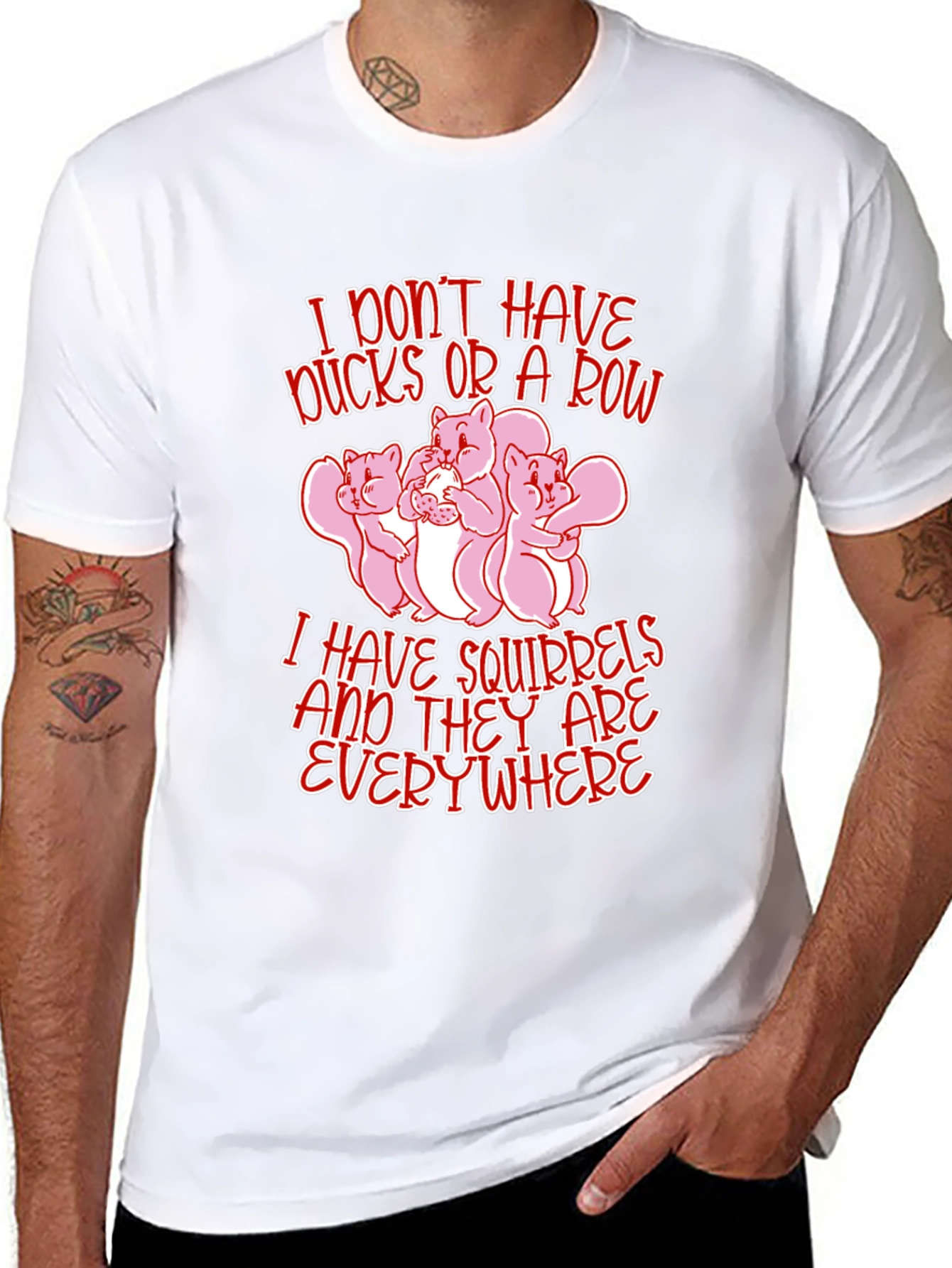 Squirrels Everywhere Funny Graphic Tee