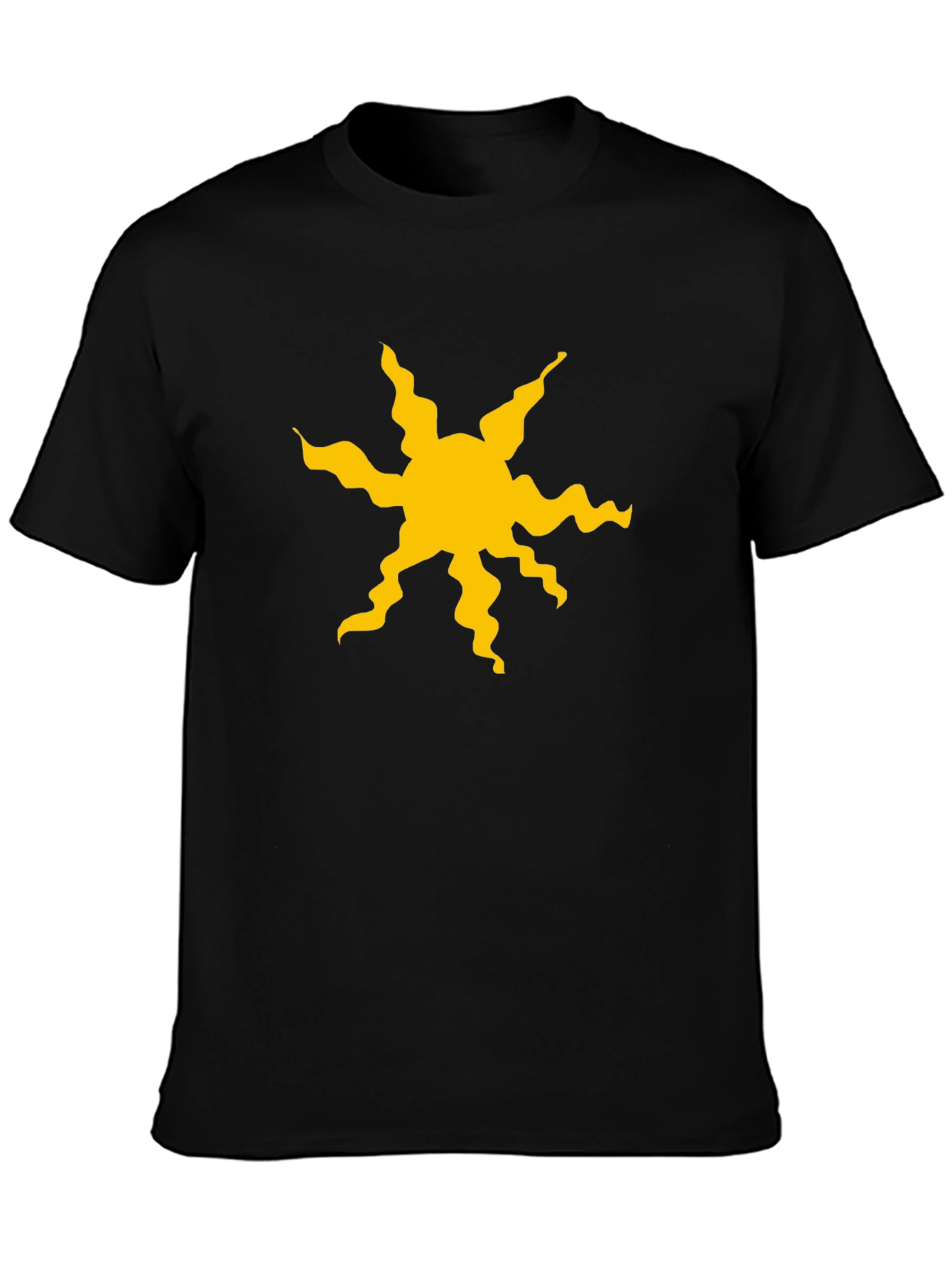 Tangled Sun Symbol Black T-Shirt