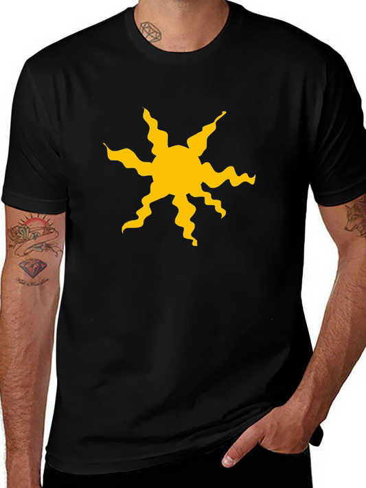 Tangled Sun Symbol Black T-Shirt