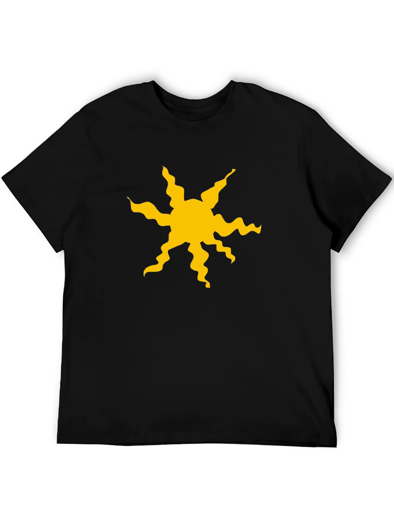 Tangled Sun Symbol Black T-Shirt