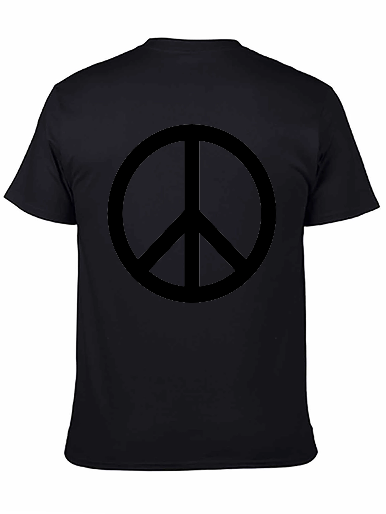 Peace Sign Graphic Tee - Classic Black T-Shirt