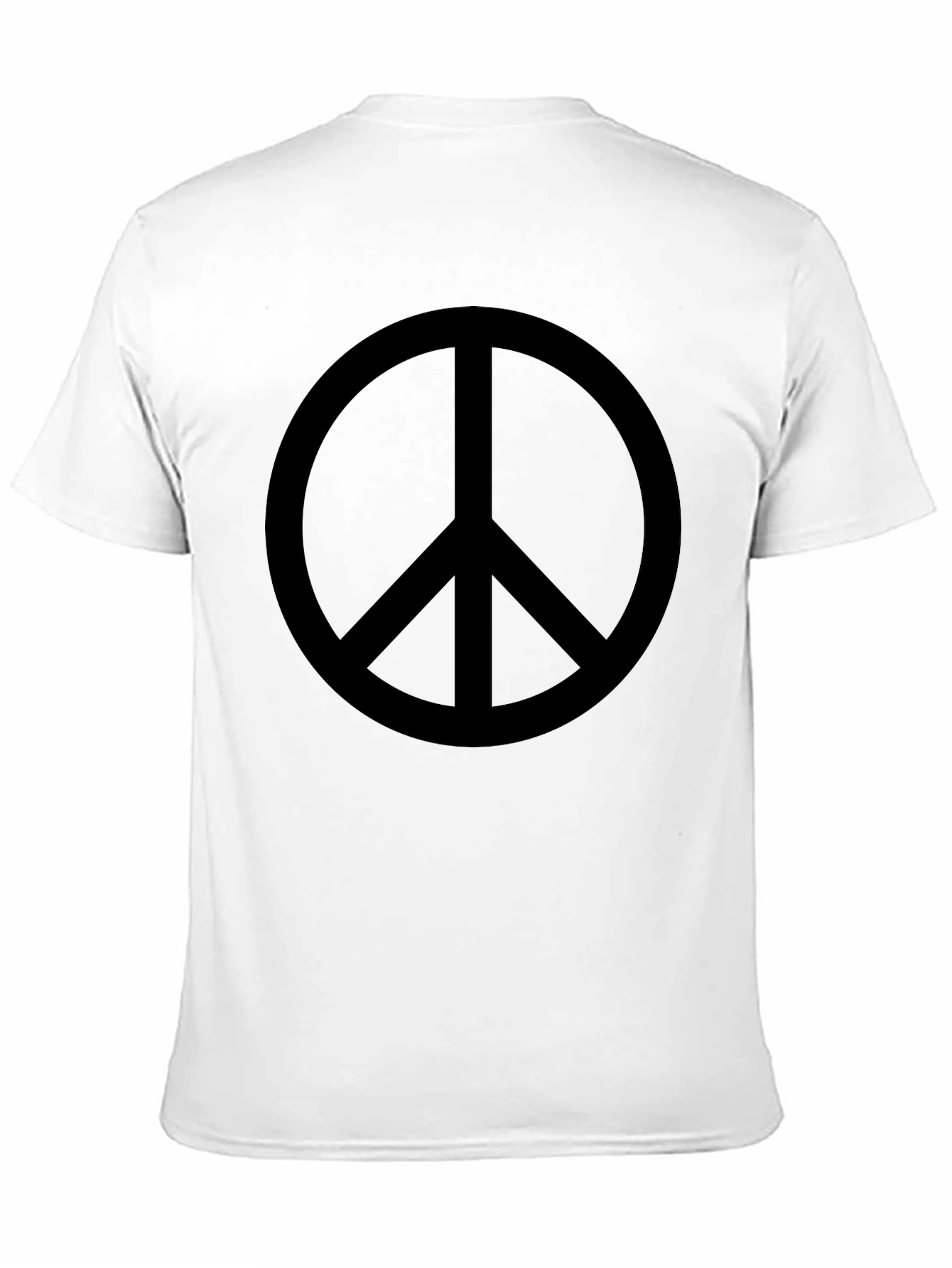 Peace Sign Graphic Tee - Classic Black T-Shirt