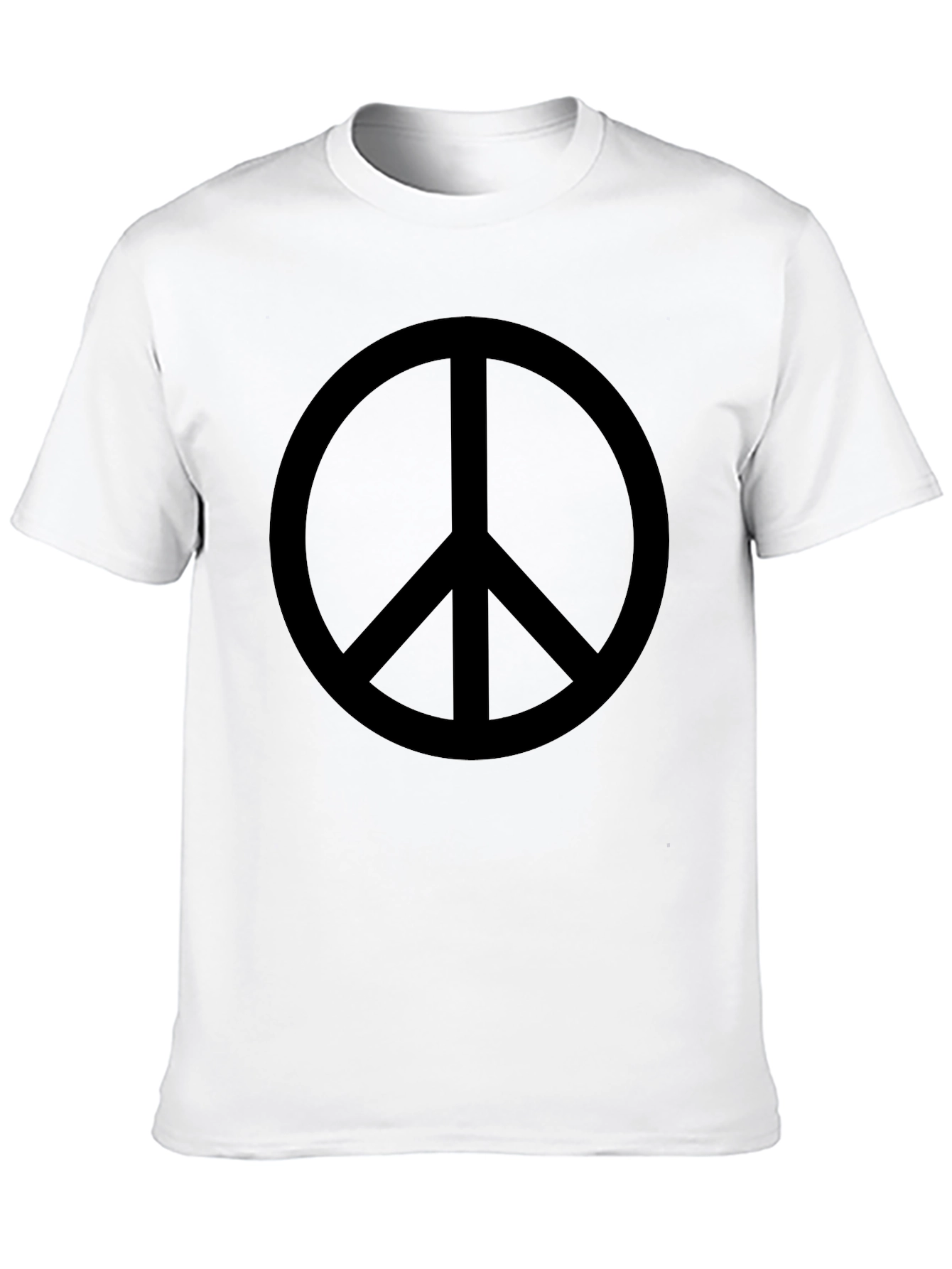 Peace Sign Graphic Tee - Classic Black T-Shirt