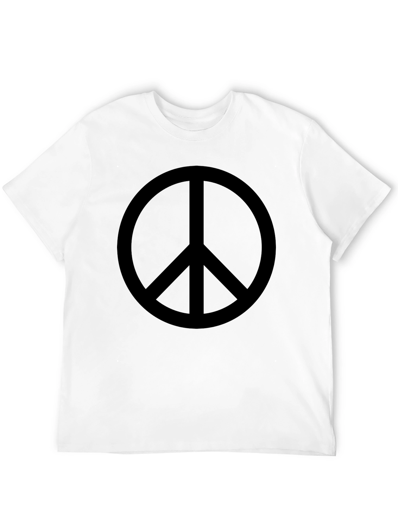 Peace Sign Graphic Tee - Classic Black T-Shirt