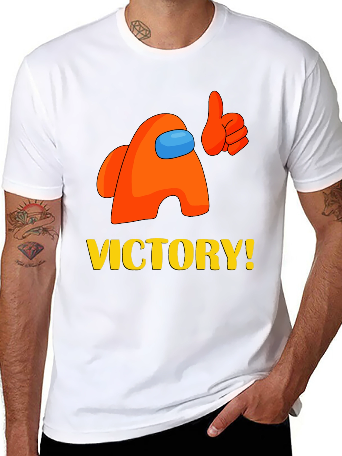 Among Us Victory T-Shirt - Crewmate Design