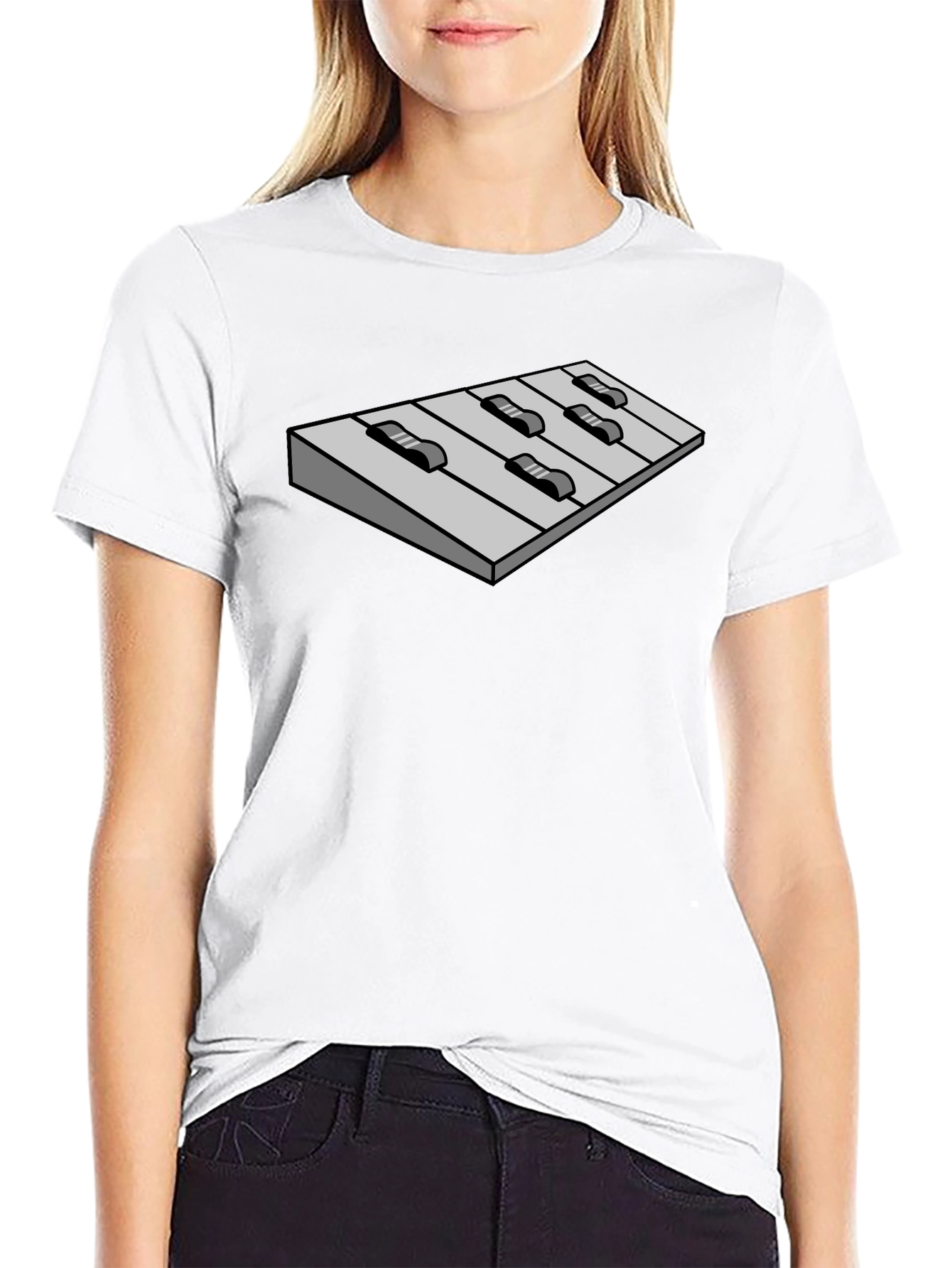 Keyboard Tee - Music Lovers Black Cotton T-Shirt