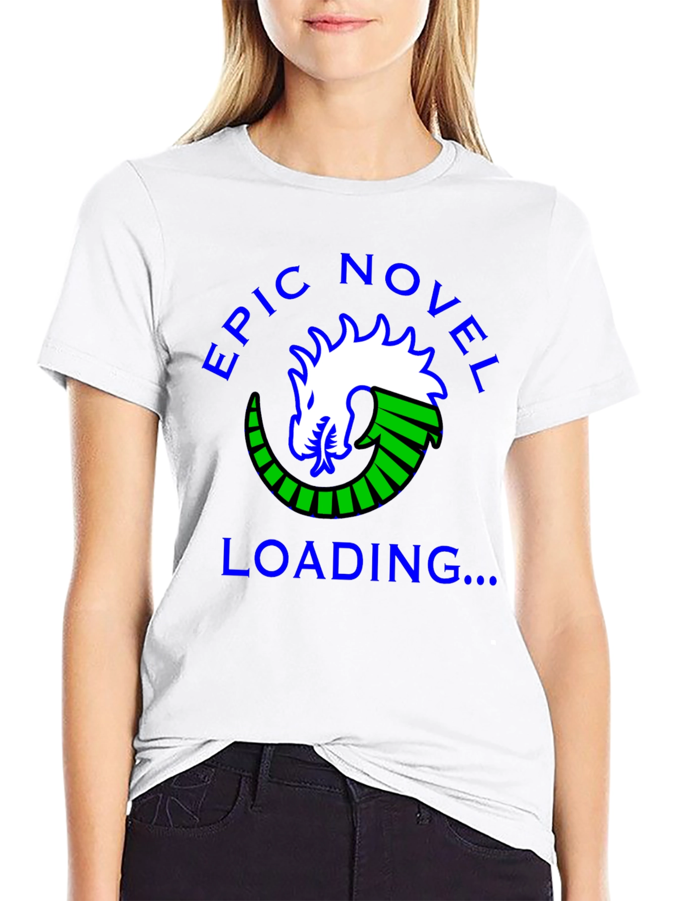 Epic Novel Loading Dragon Graphic Tee