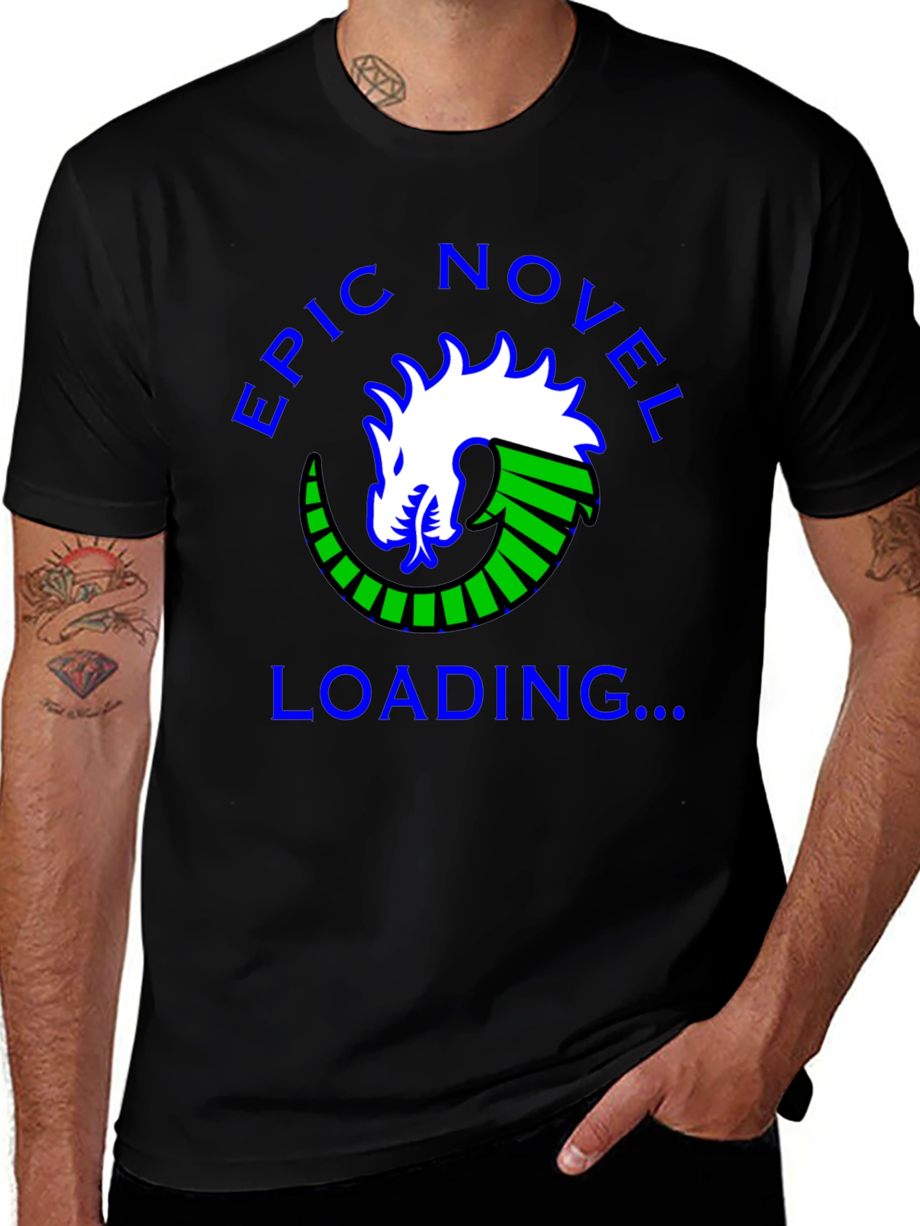 Epic Novel Loading Dragon Graphic Tee