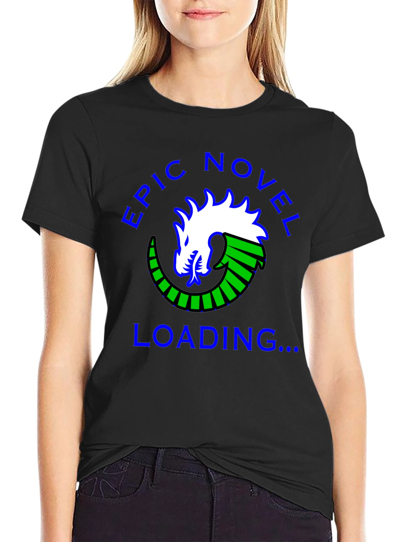 Epic Novel Loading Dragon Graphic Tee