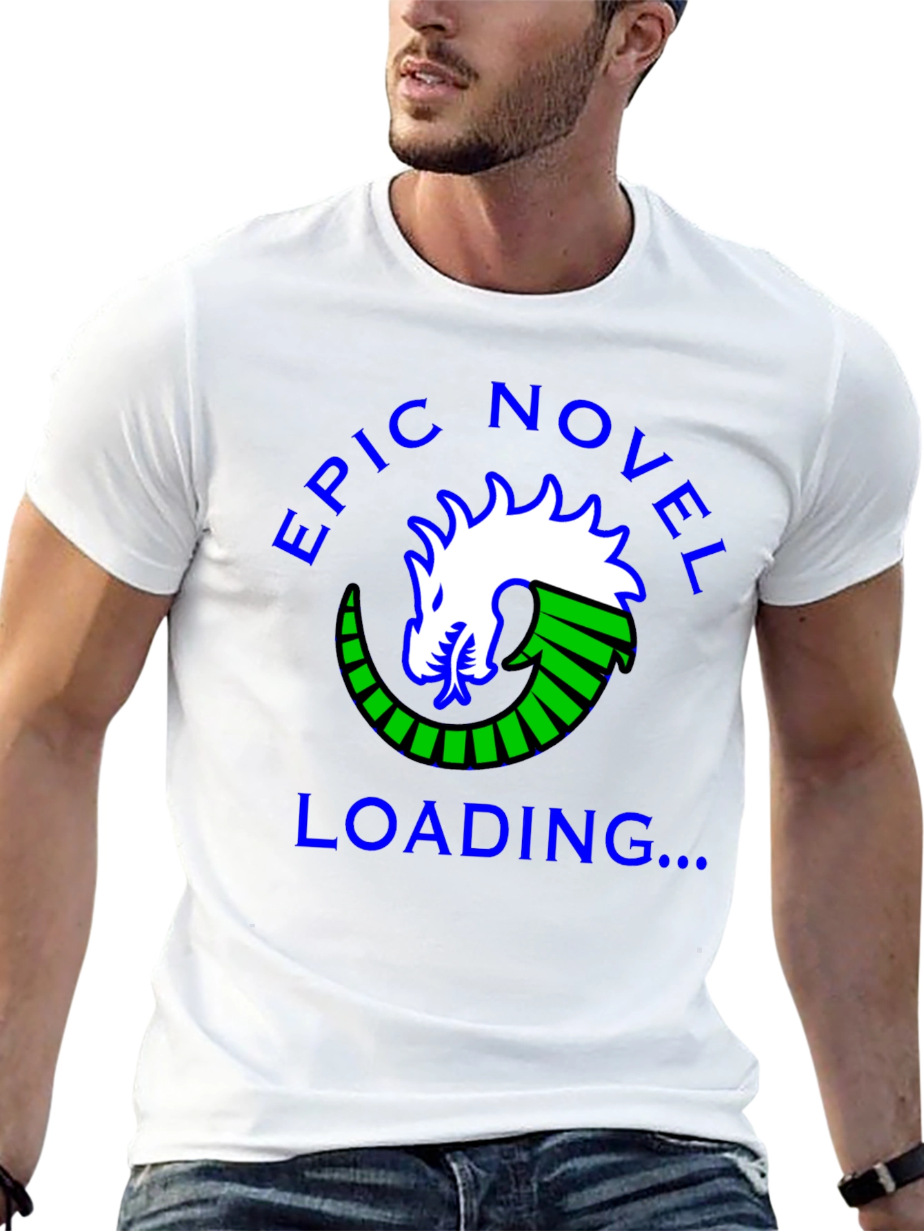 Epic Novel Loading Dragon Graphic Tee