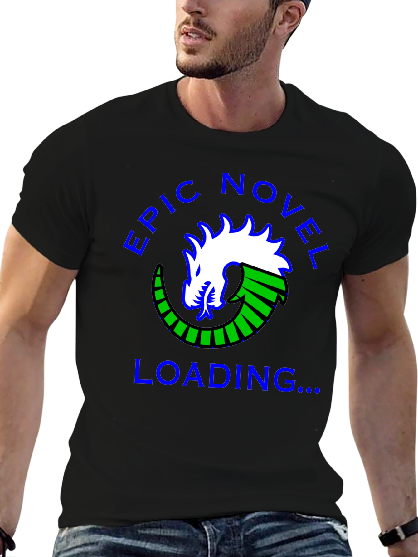Epic Novel Loading Dragon Graphic Tee