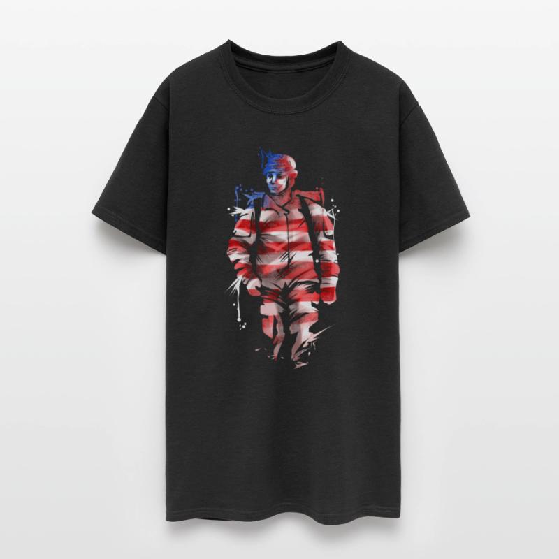 US Soldier In Us Flag Colours 4th Of July