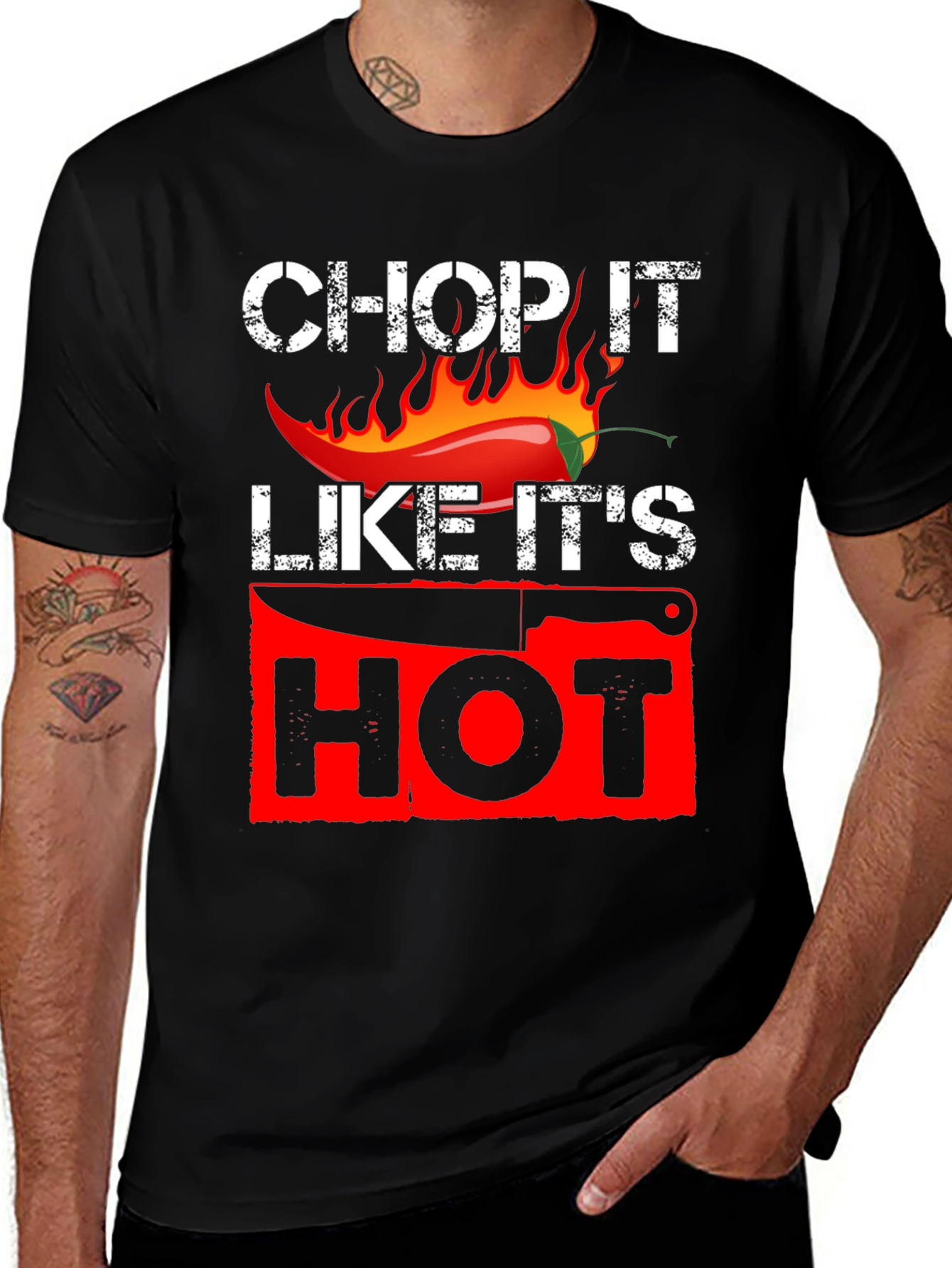 Chop It Like Its Hot Graphic T-Shirt