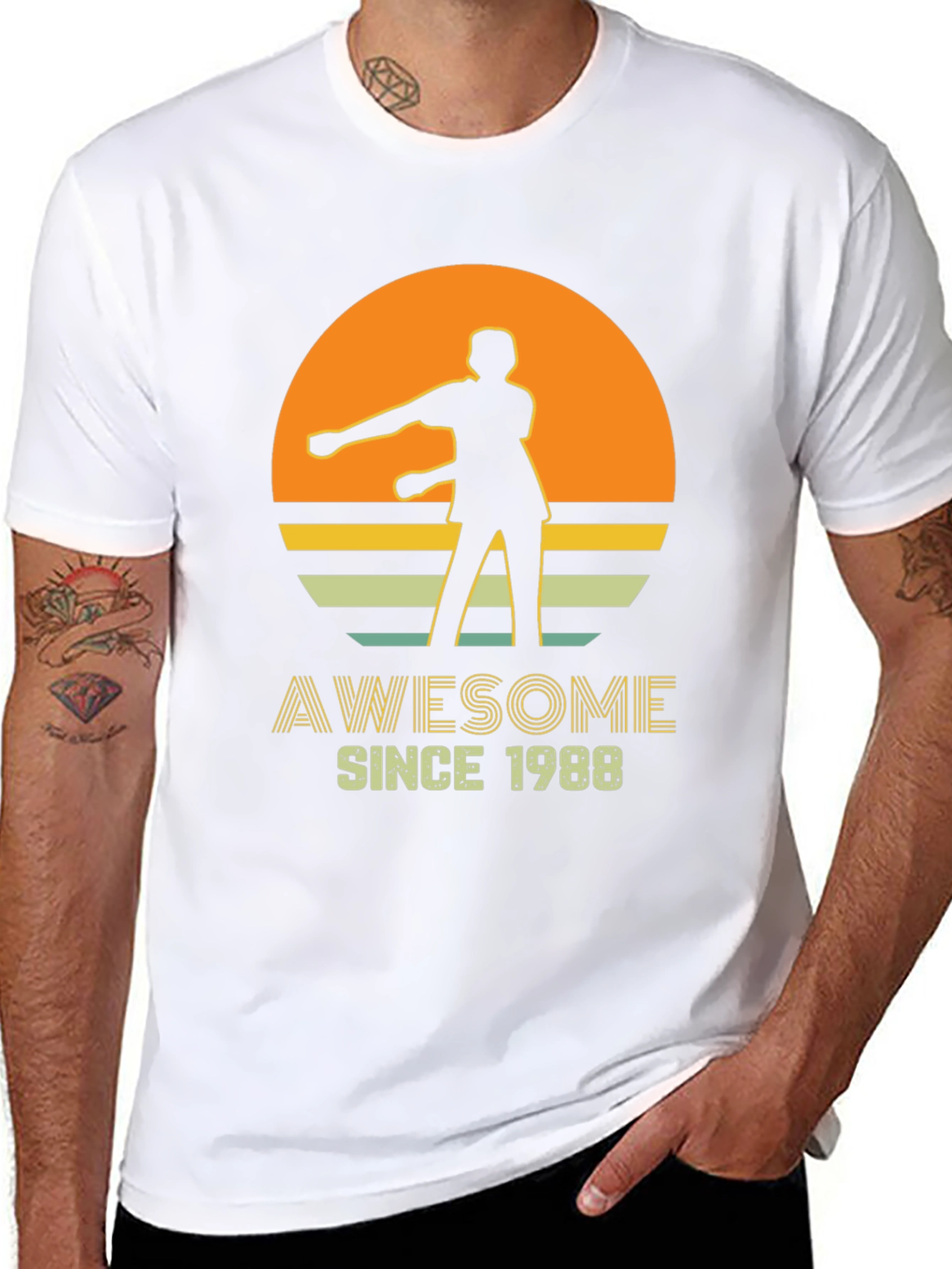Awesome Since 1988 Retro Graphic T-Shirt