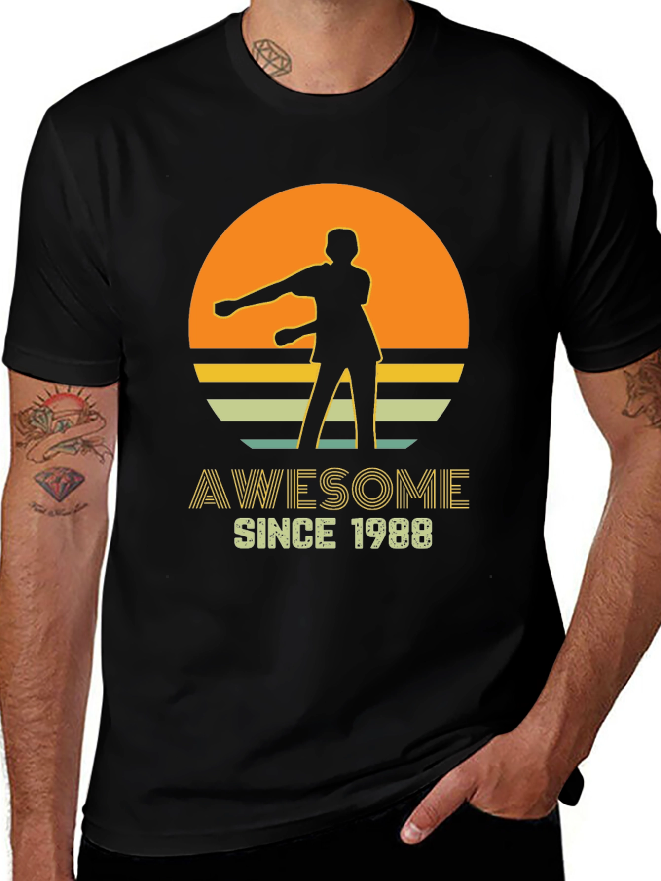Awesome Since 1988 Retro Graphic T-Shirt