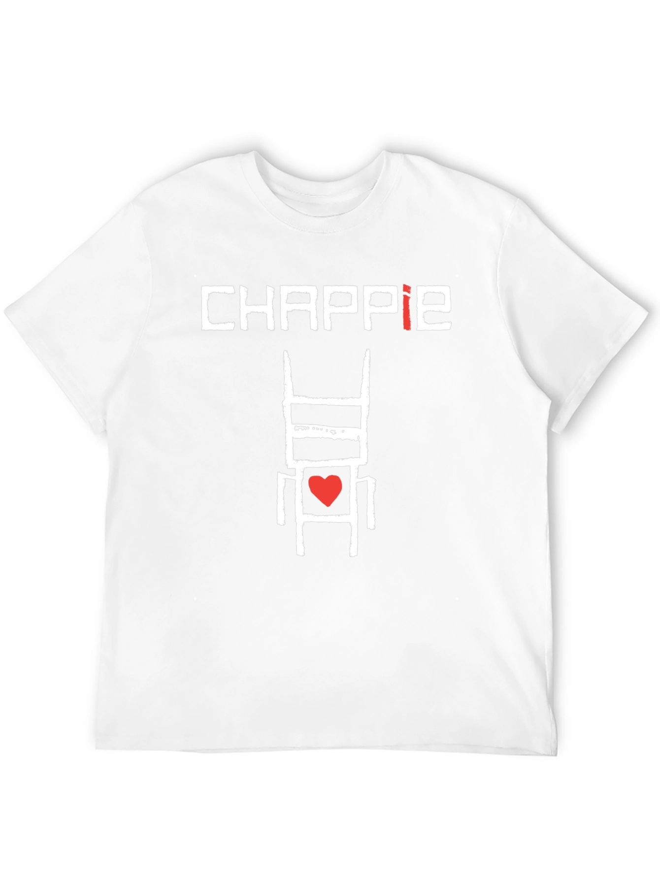 Chappie Robot Heart Graphic Black T-Shirt