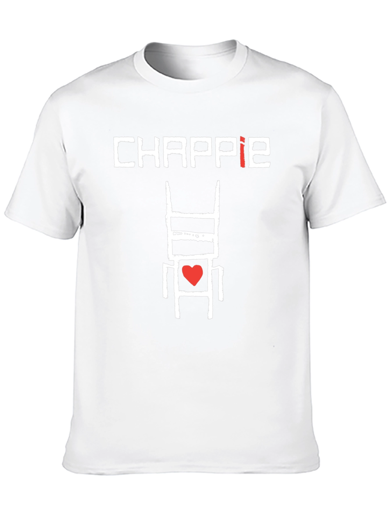 Chappie Robot Heart Graphic Black T-Shirt